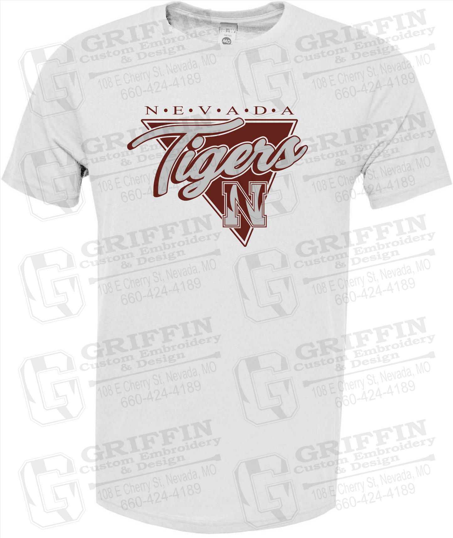 Soft-Tek Short Sleeve T-Shirt - Nevada Tigers 23-G