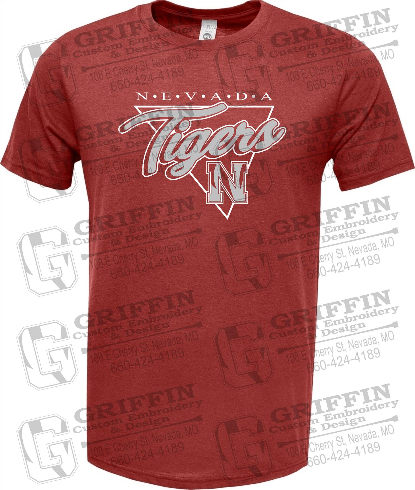 Soft-Tek Short Sleeve T-Shirt - Nevada Tigers 23-G