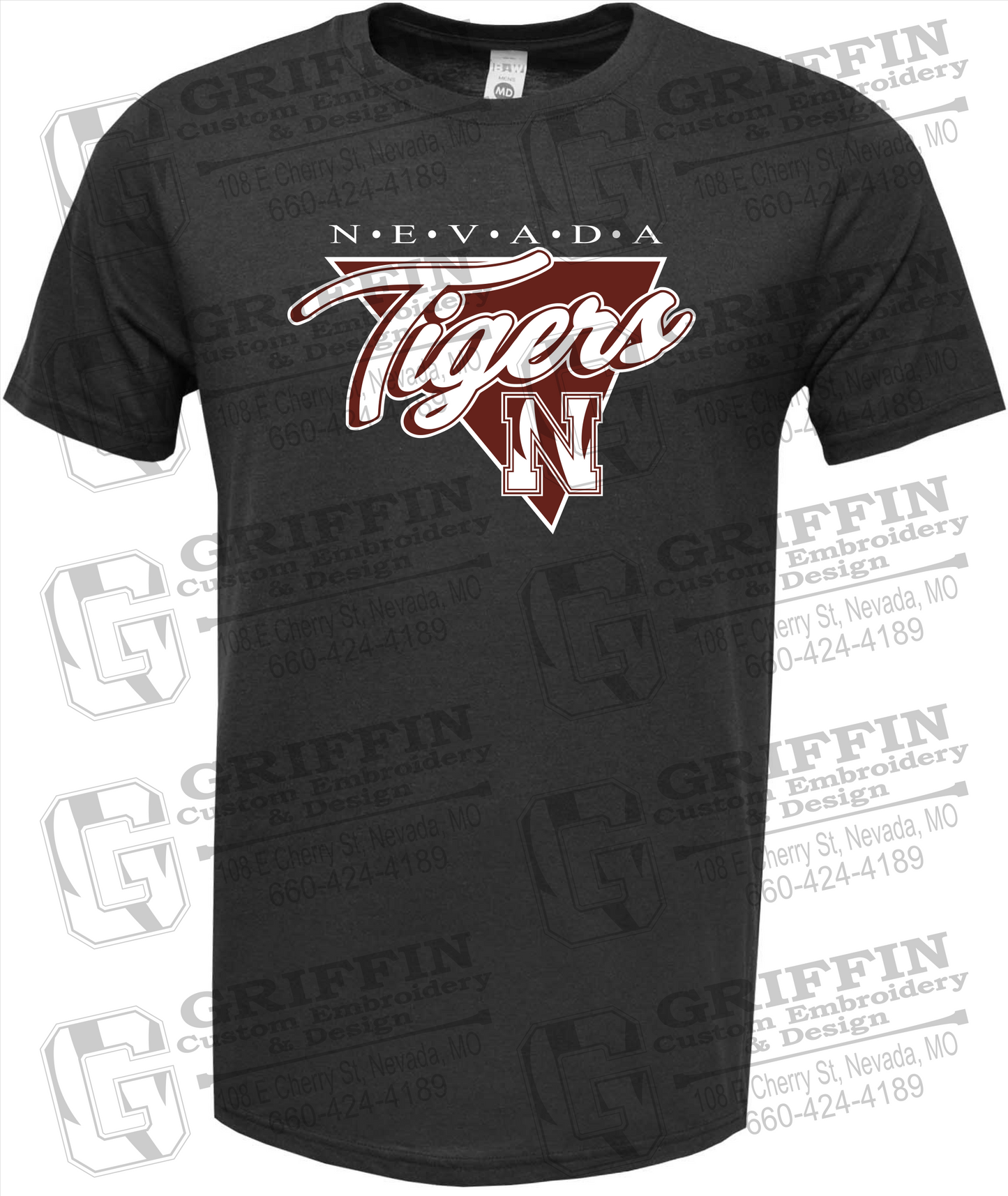 Soft-Tek Short Sleeve T-Shirt - Nevada Tigers 23-G
