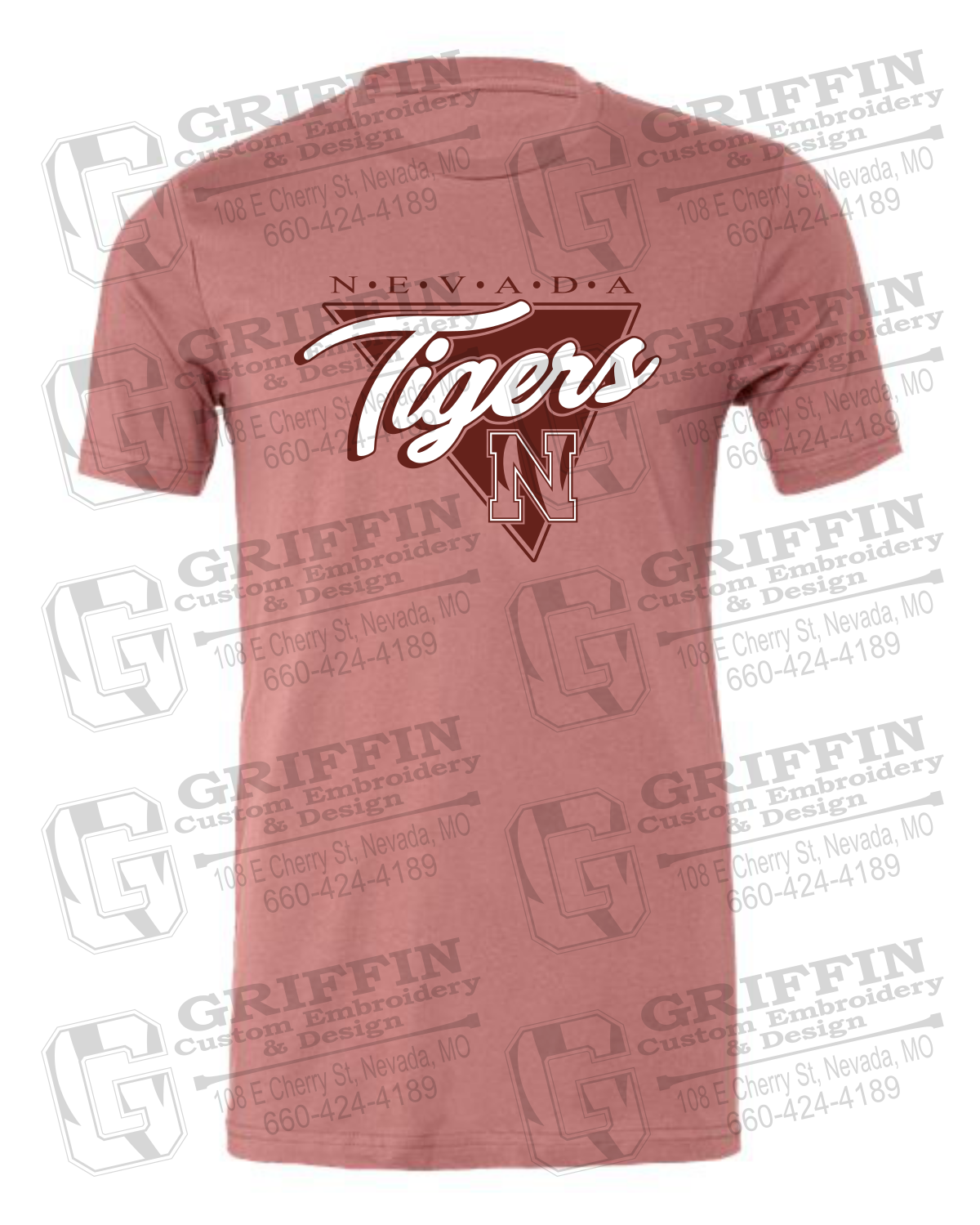 Cotton Short Sleeve T-Shirt - Nevada Tigers 23-G