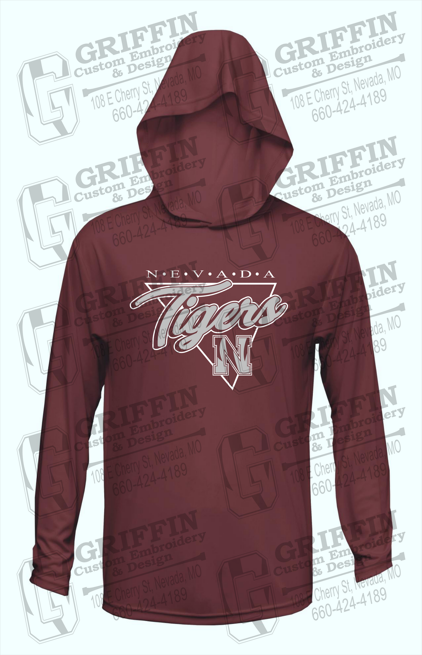 Dry-Fit T-Shirt Hoodie - Nevada Tigers 23-G