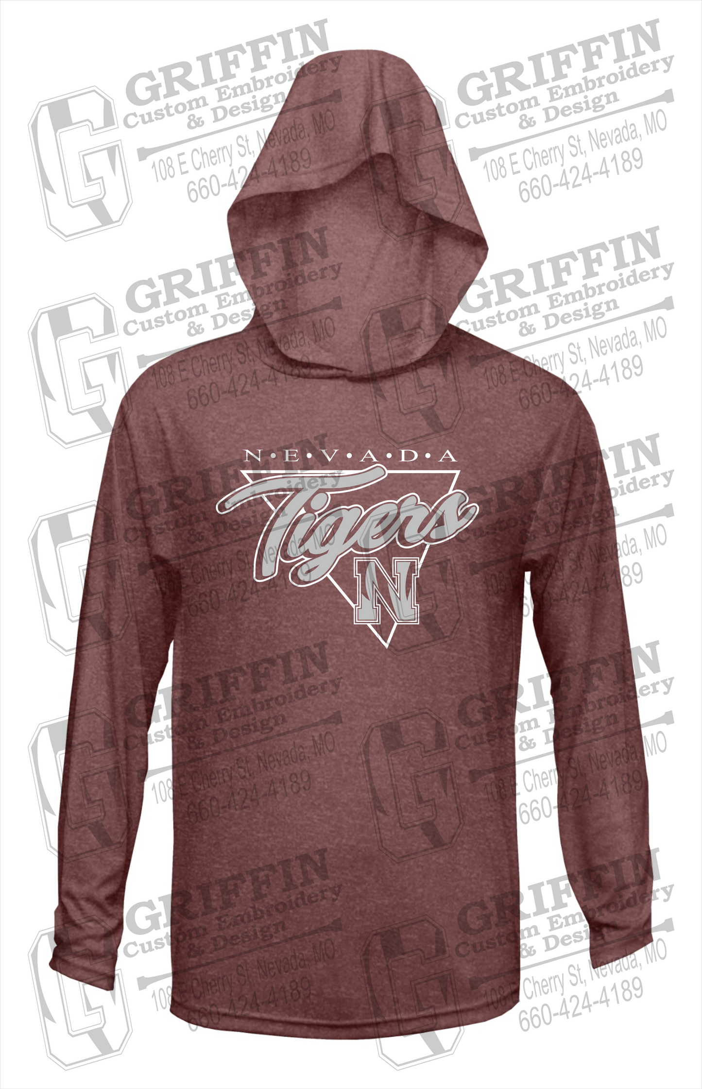 Dry-Fit T-Shirt Hoodie - Nevada Tigers 23-G