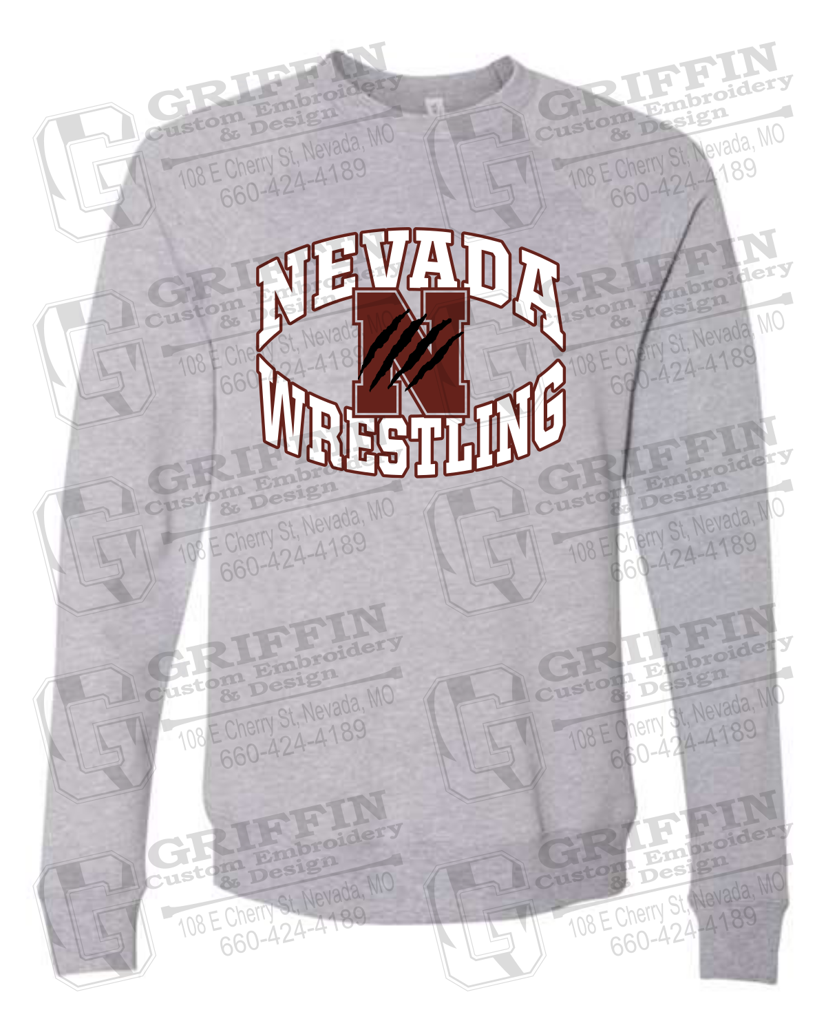 Sponge Fleece Sweatshirt - Wrestling - Nevada Tigers 23-H