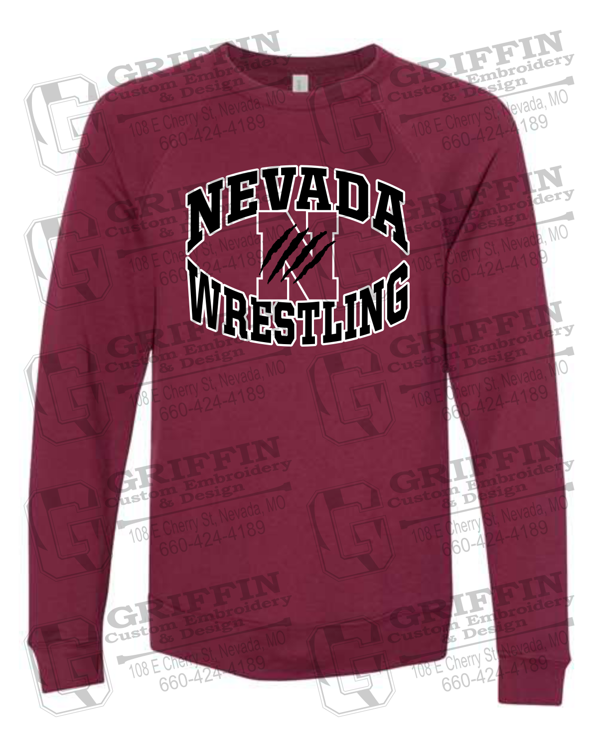 Sponge Fleece Sweatshirt - Wrestling - Nevada Tigers 23-H