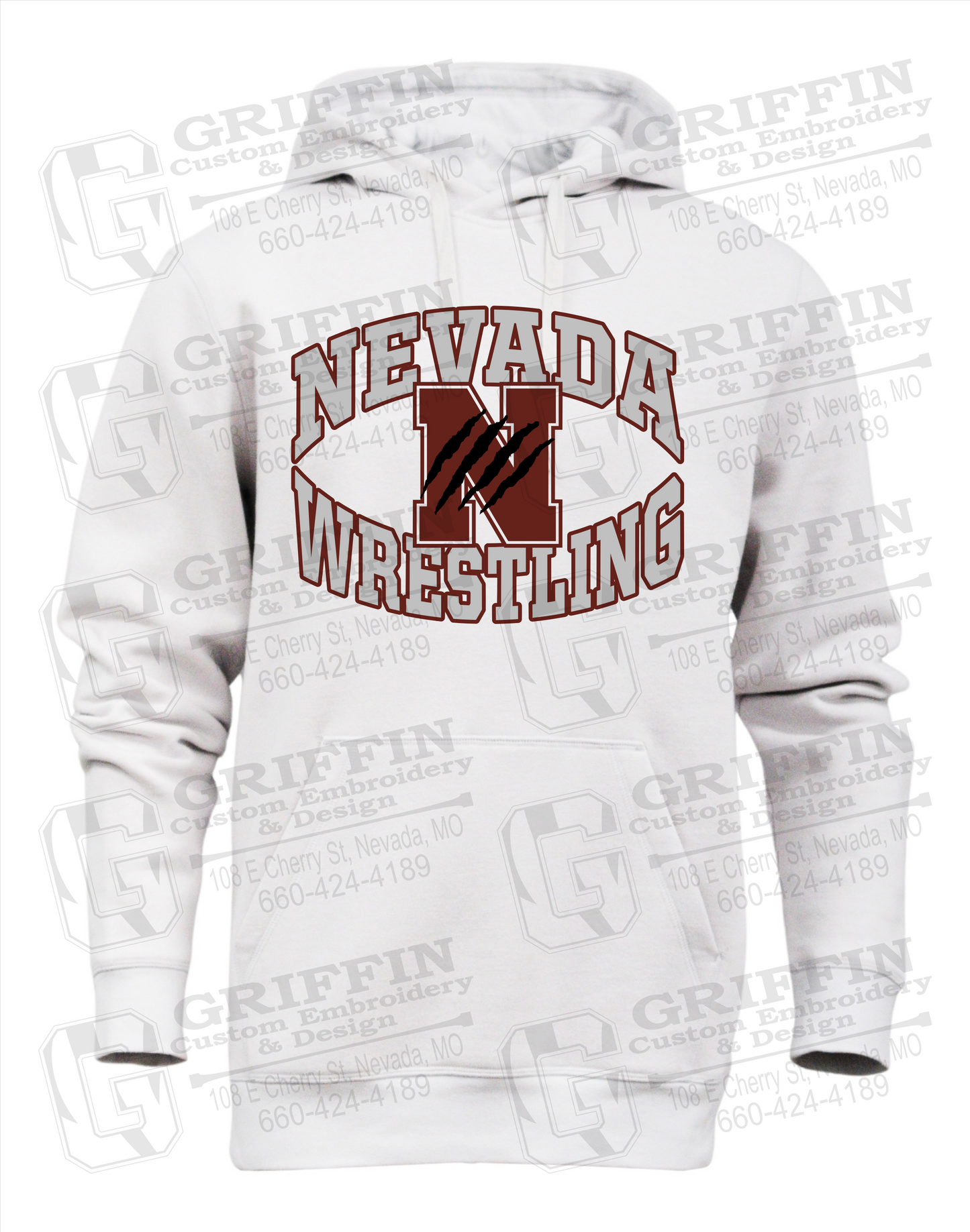 Heavyweight Fleece Hoodie - Wrestling - Nevada Tigers 23-H