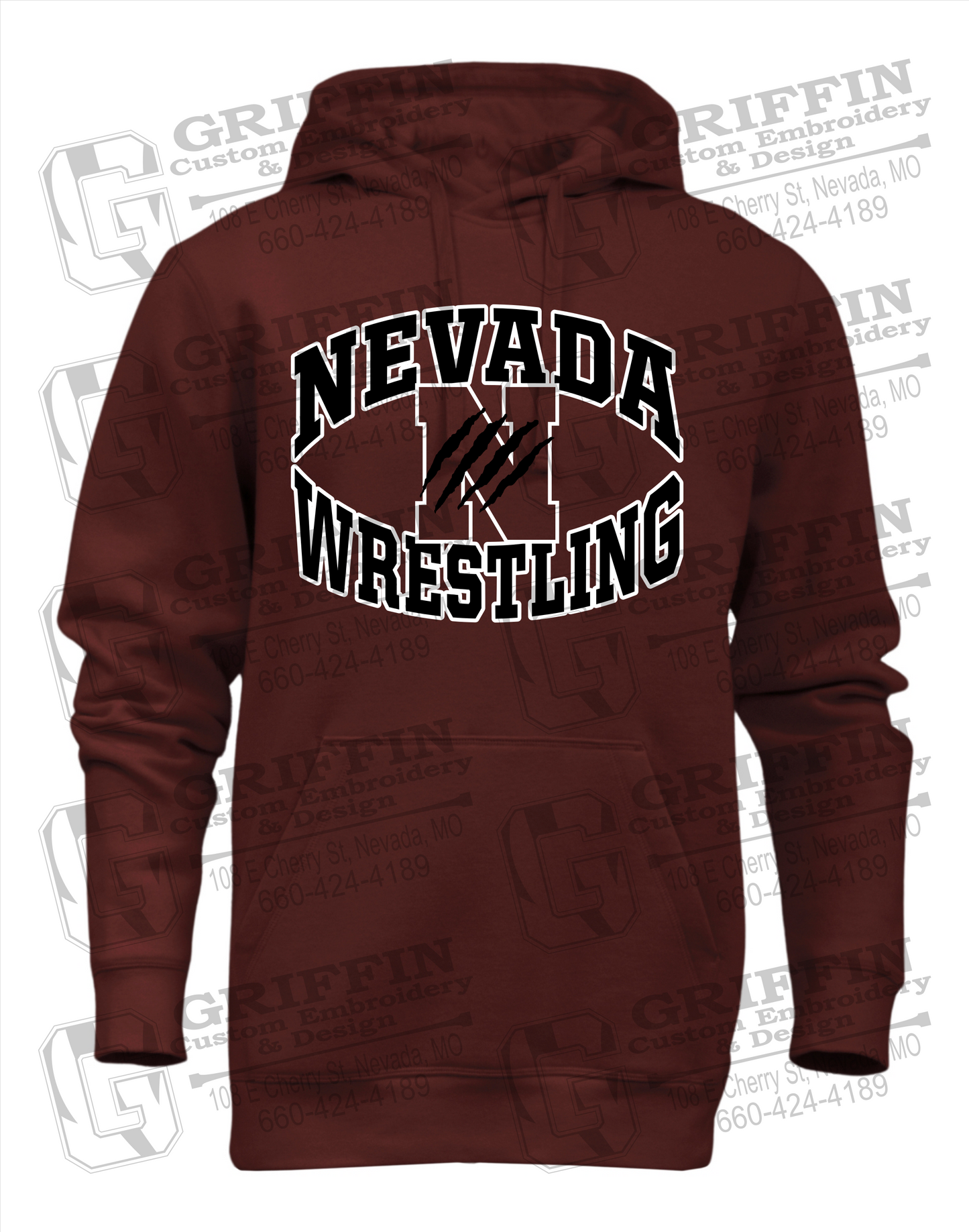 Heavyweight Fleece Hoodie - Wrestling - Nevada Tigers 23-H