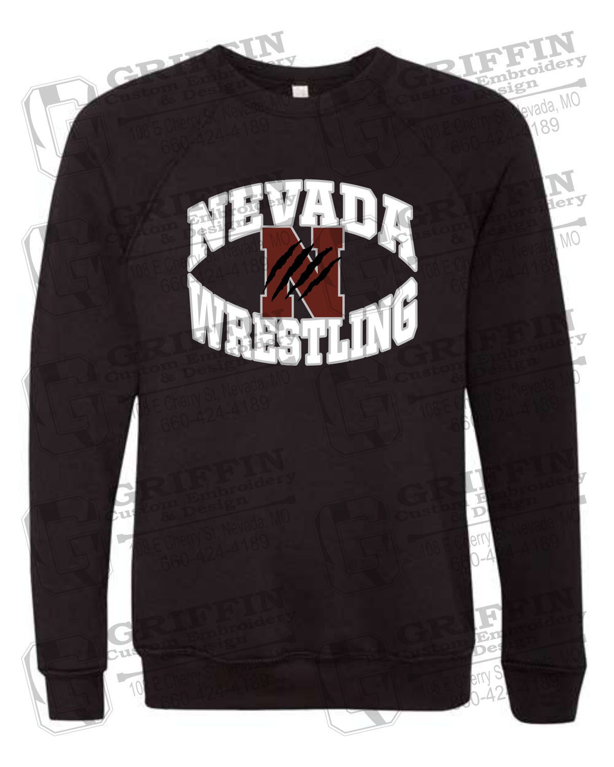 Sponge Fleece Sweatshirt - Wrestling - Nevada Tigers 23-H
