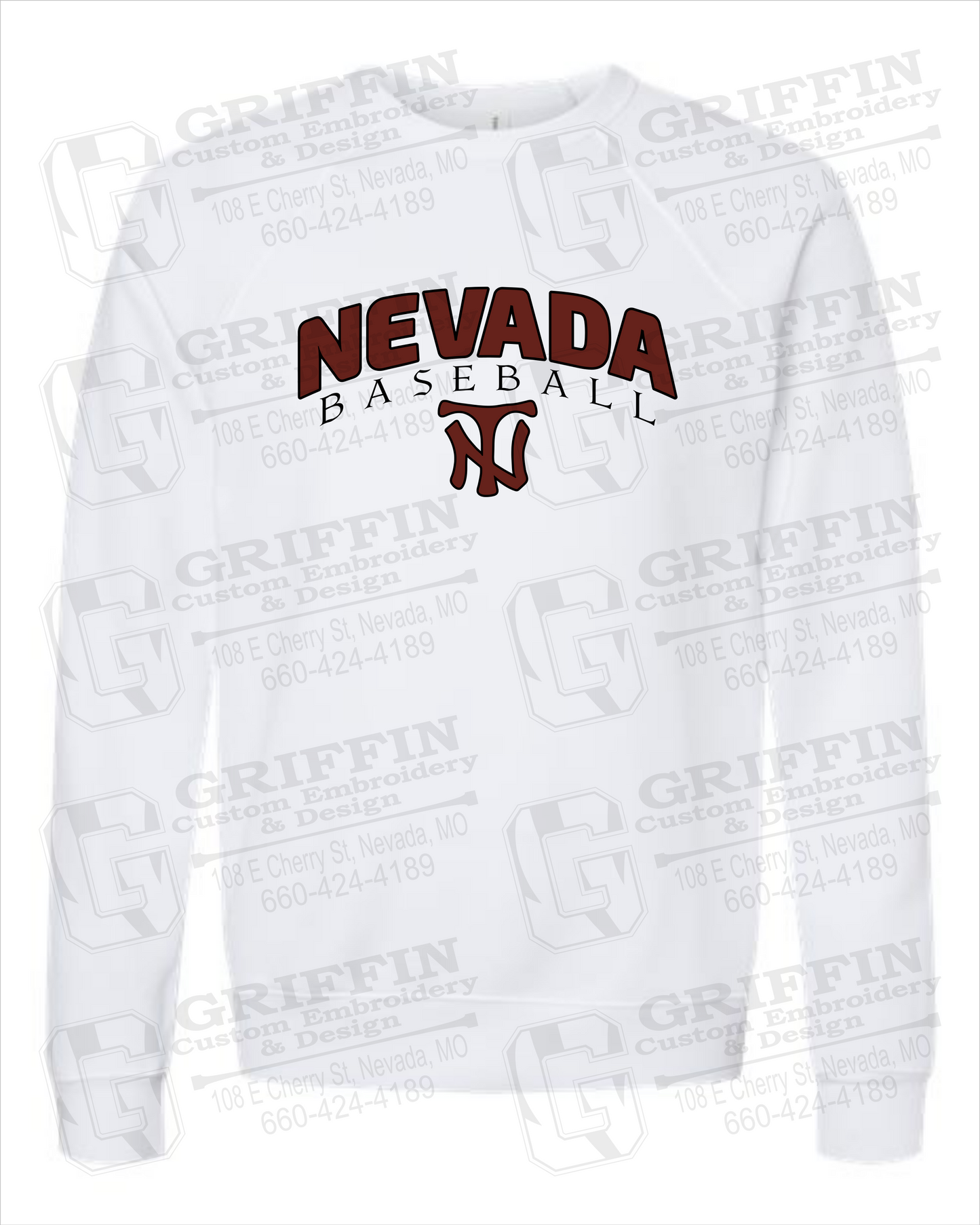 Sponge Fleece Sweatshirt - Baseball - Nevada Tigers 23-J