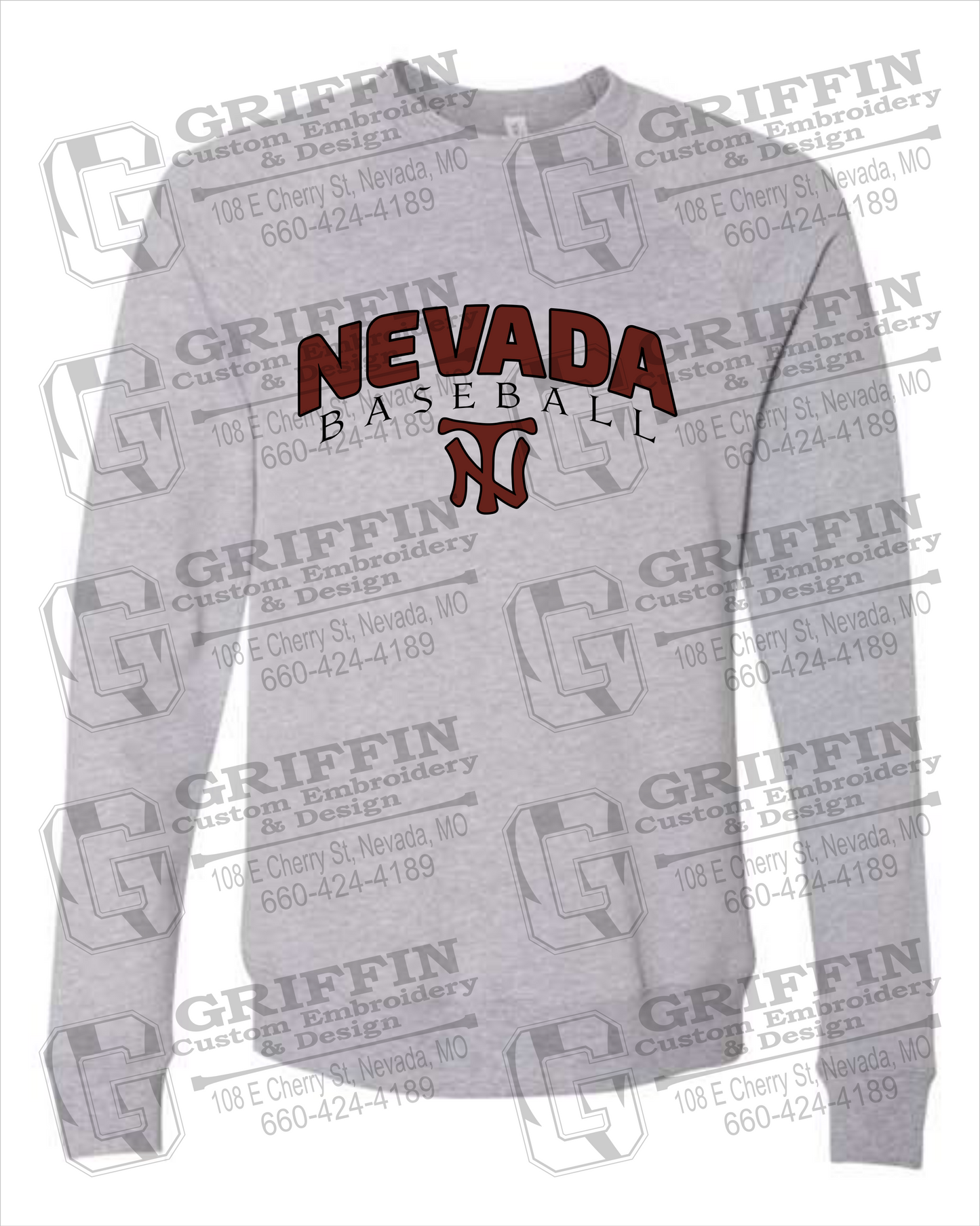 Sponge Fleece Sweatshirt - Baseball - Nevada Tigers 23-J