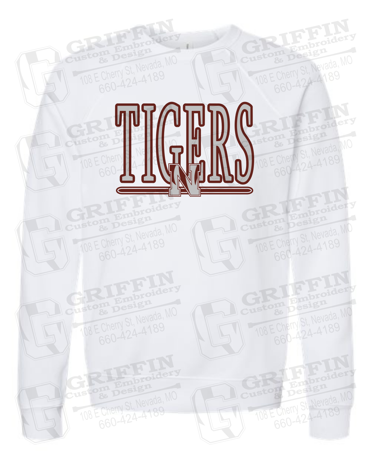 Sponge Fleece Sweatshirt - Nevada Tigers 23-K