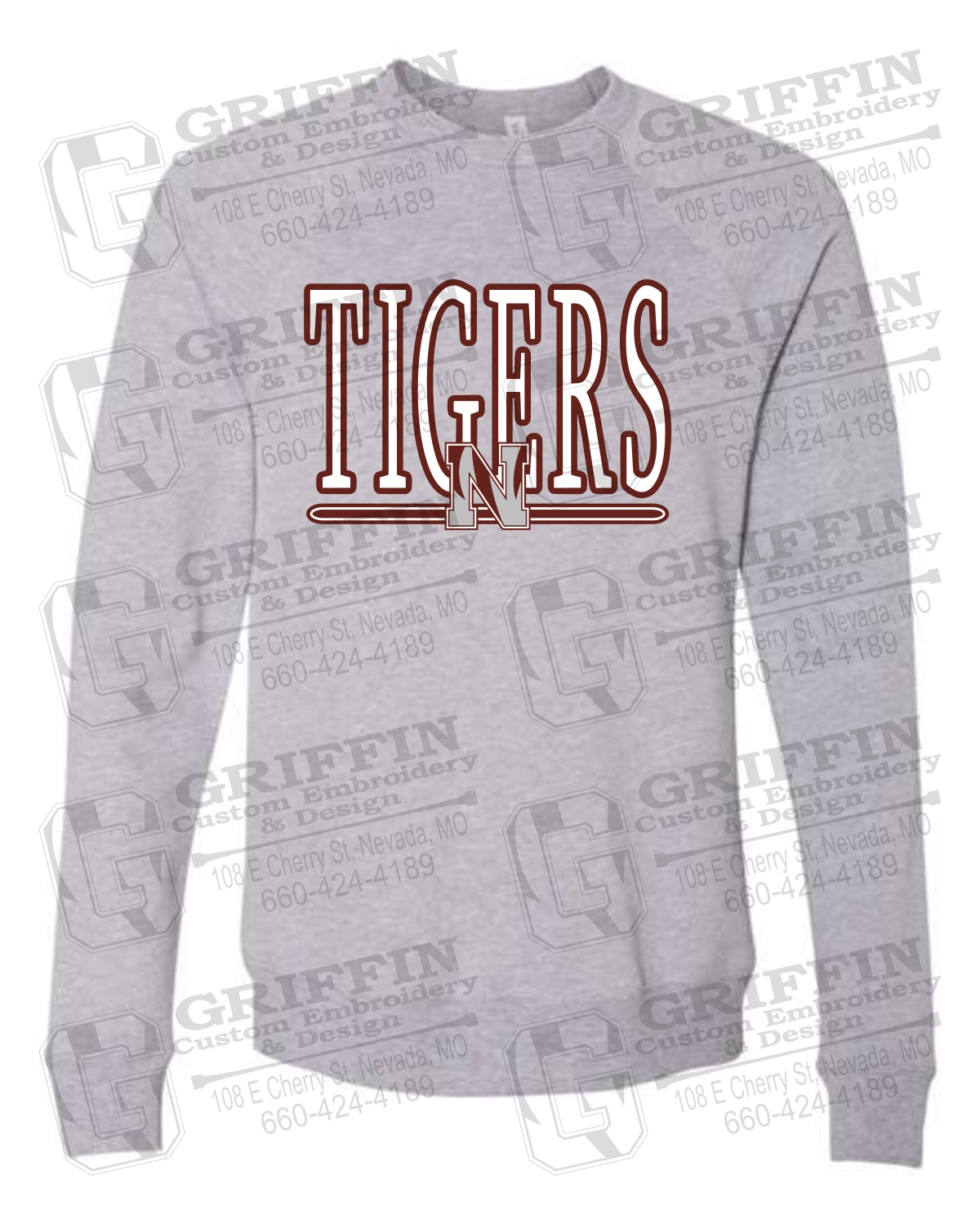 Sponge Fleece Sweatshirt - Nevada Tigers 23-K