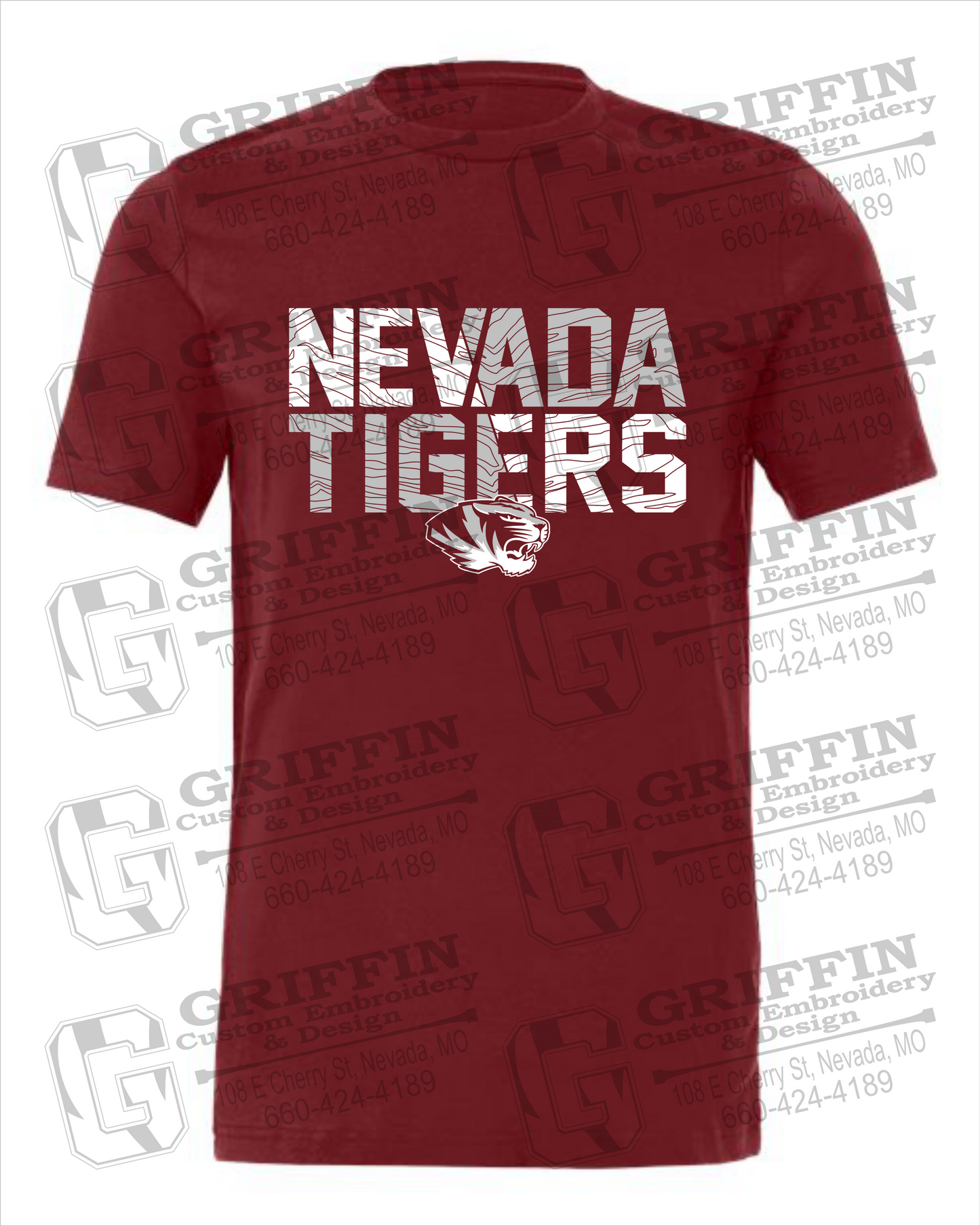 Cotton Short Sleeve T-Shirt - Nevada Tigers 23-L