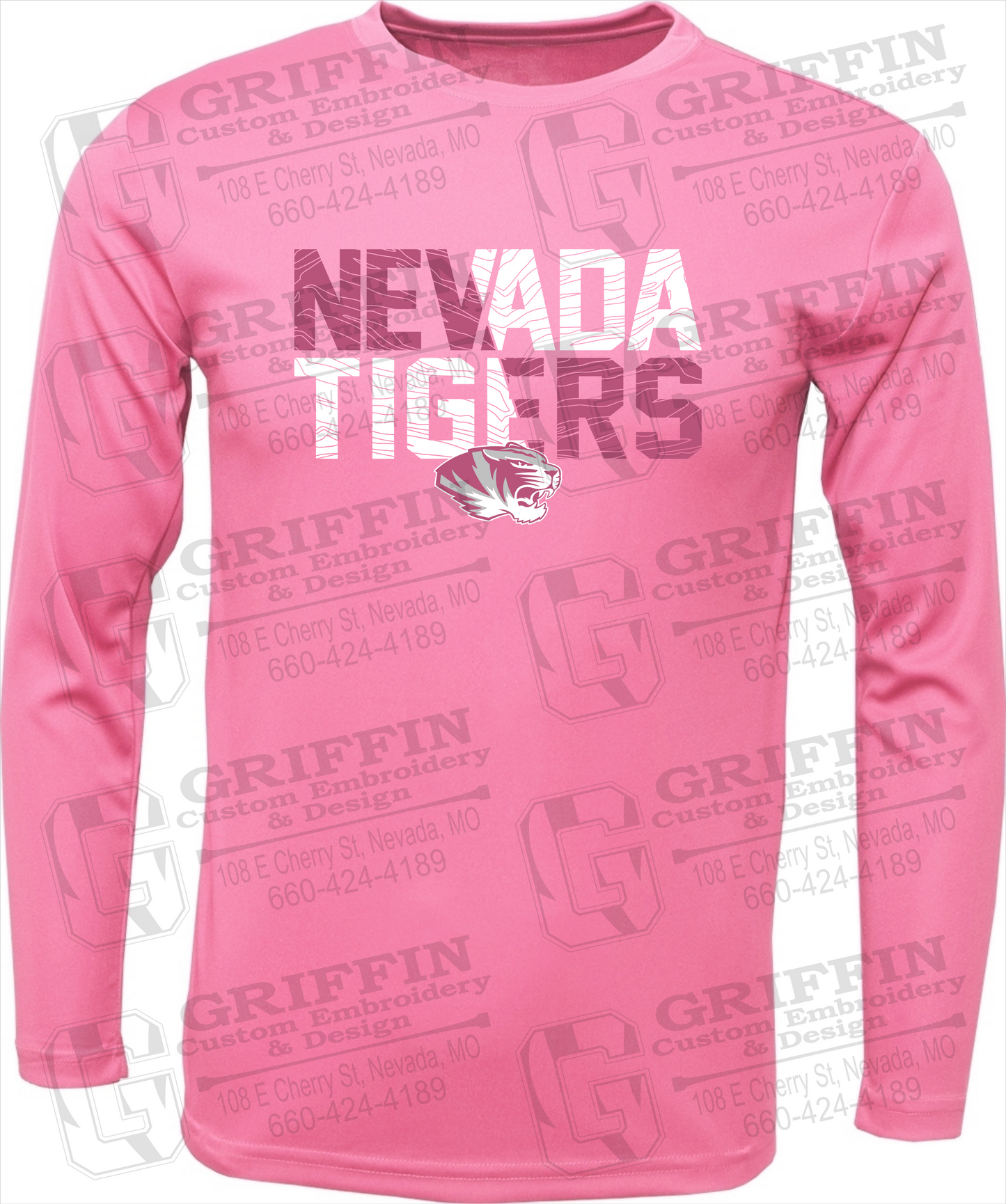 Toddler Dry-Fit Long Sleeve T-Shirt - Nevada Tigers 23-L