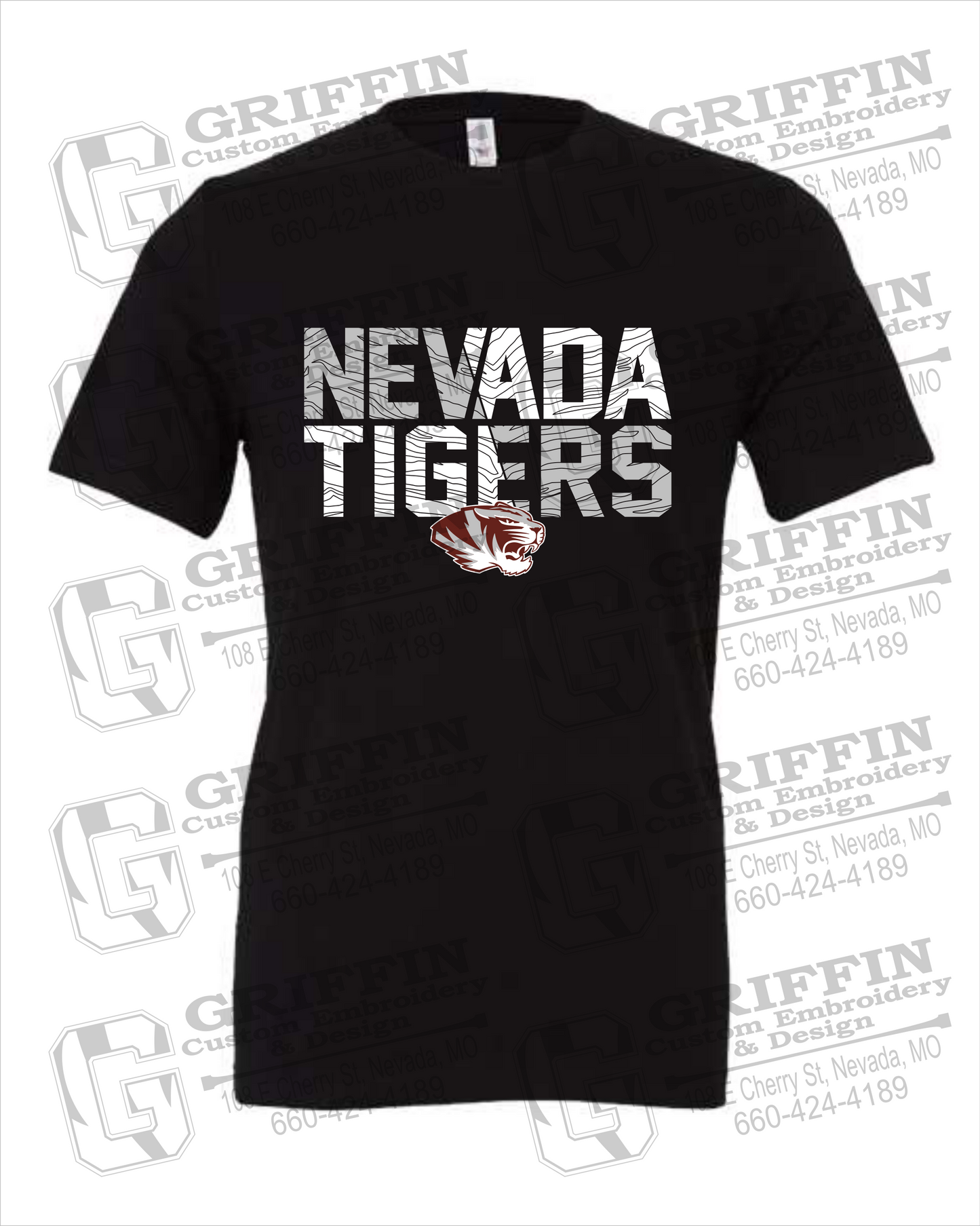 Cotton Short Sleeve T-Shirt - Nevada Tigers 23-L