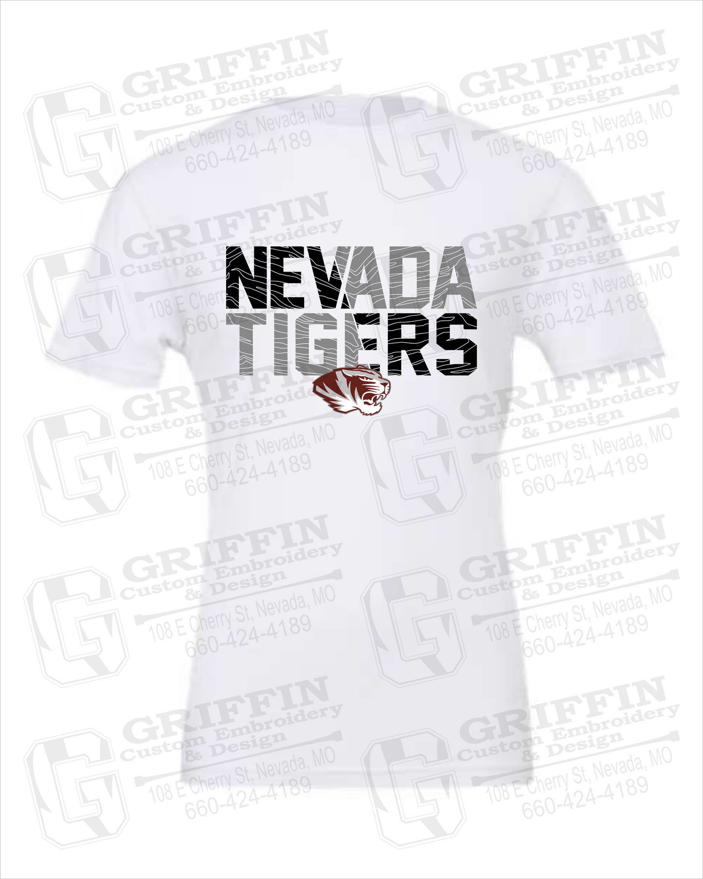 Cotton Short Sleeve T-Shirt - Nevada Tigers 23-L