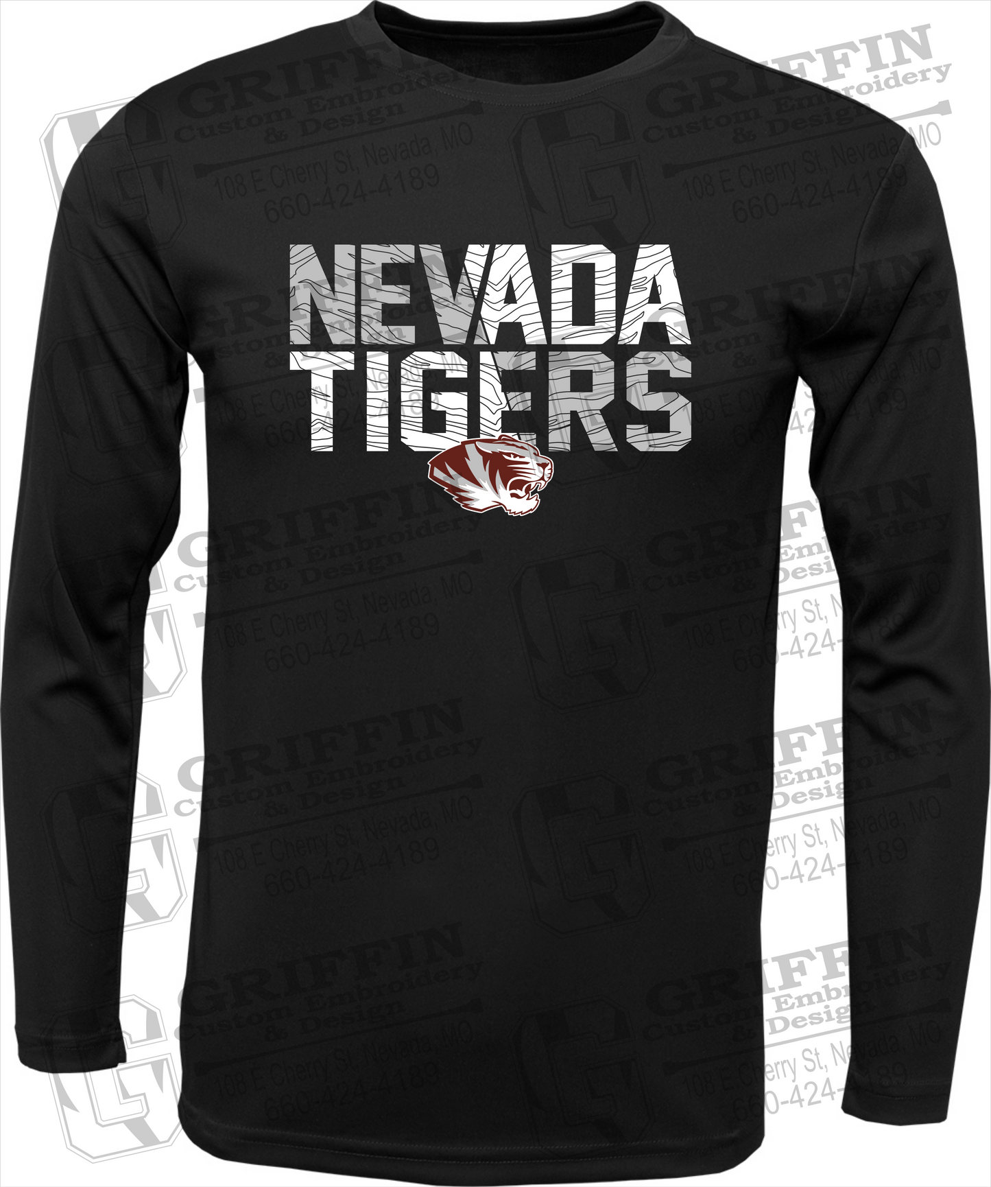 Toddler Dry-Fit Long Sleeve T-Shirt - Nevada Tigers 23-L