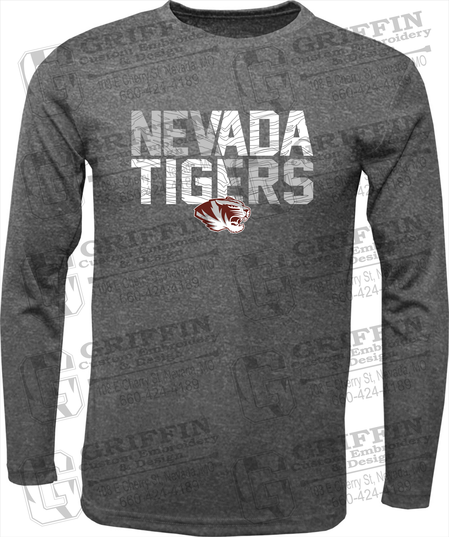 Dry-Fit Long Sleeve T-Shirt - Nevada Tigers 23-L