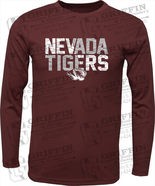 Toddler Dry-Fit Long Sleeve T-Shirt - Nevada Tigers 23-L