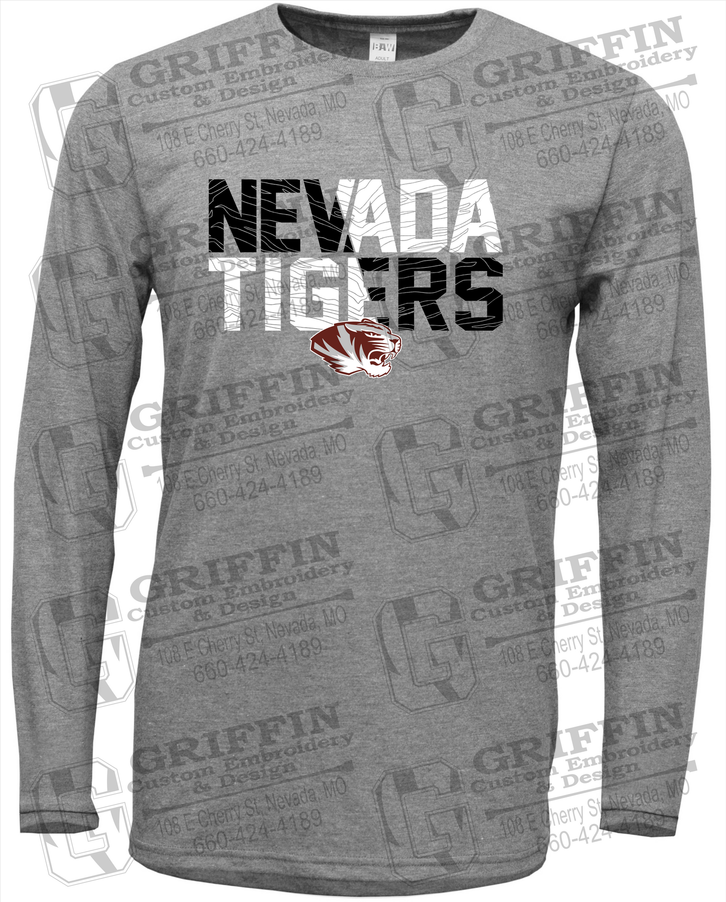 Soft-Tek Long Sleeve T-Shirt - Nevada Tigers 23-L