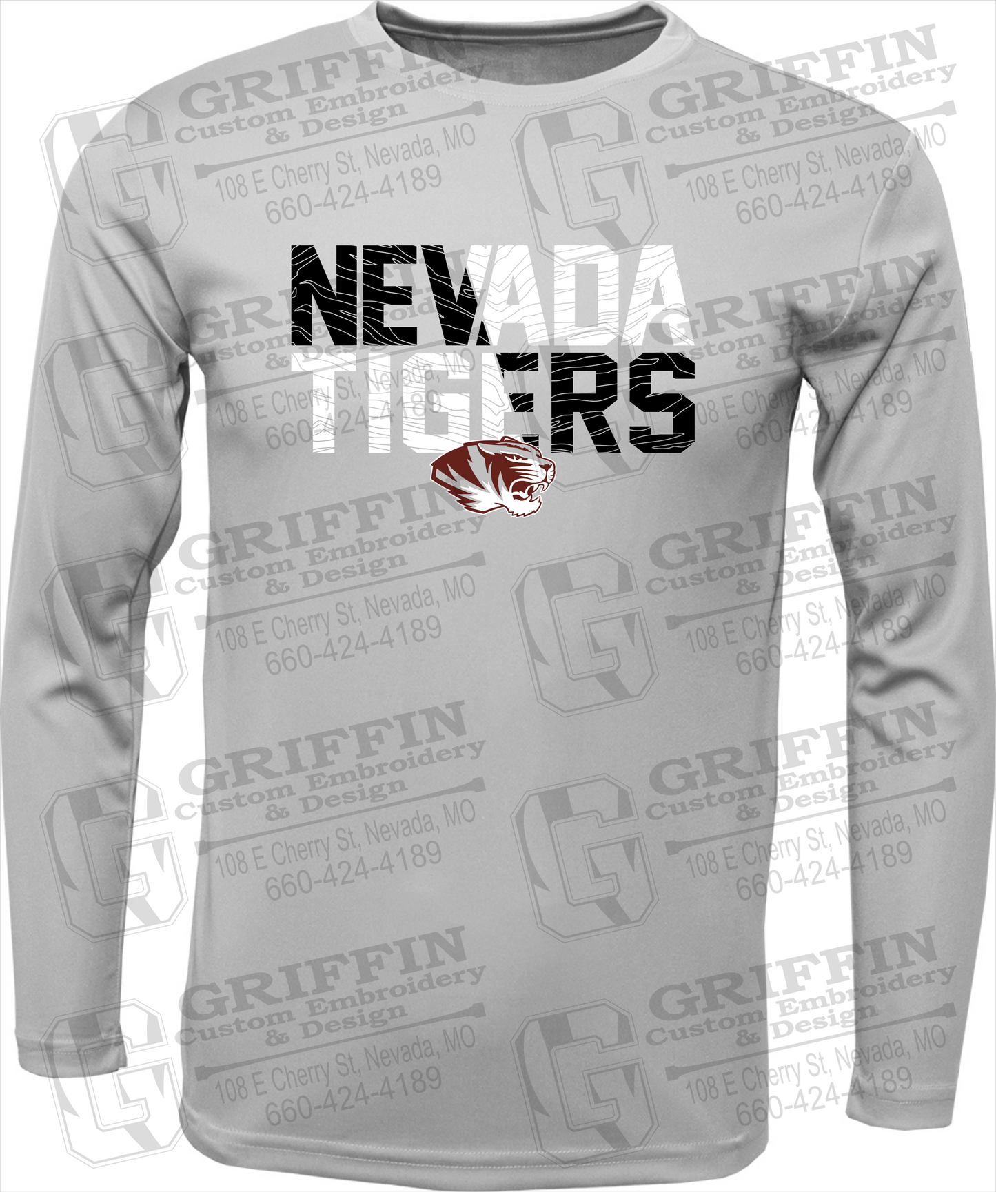 Toddler Dry-Fit Long Sleeve T-Shirt - Nevada Tigers 23-L