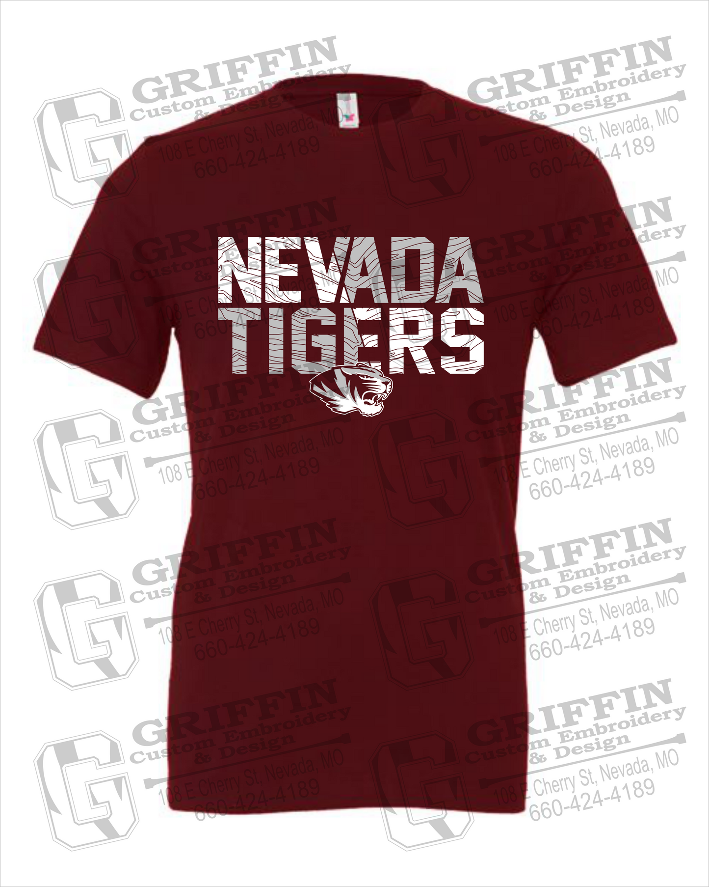 Cotton Short Sleeve T-Shirt - Nevada Tigers 23-L