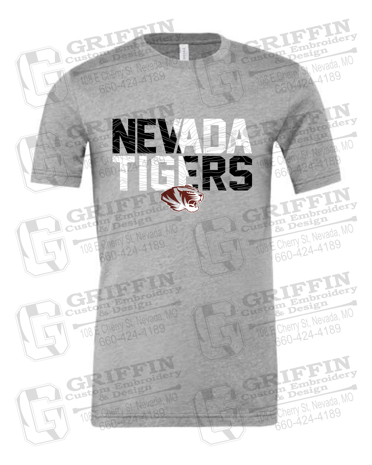 Cotton Short Sleeve T-Shirt - Nevada Tigers 23-L