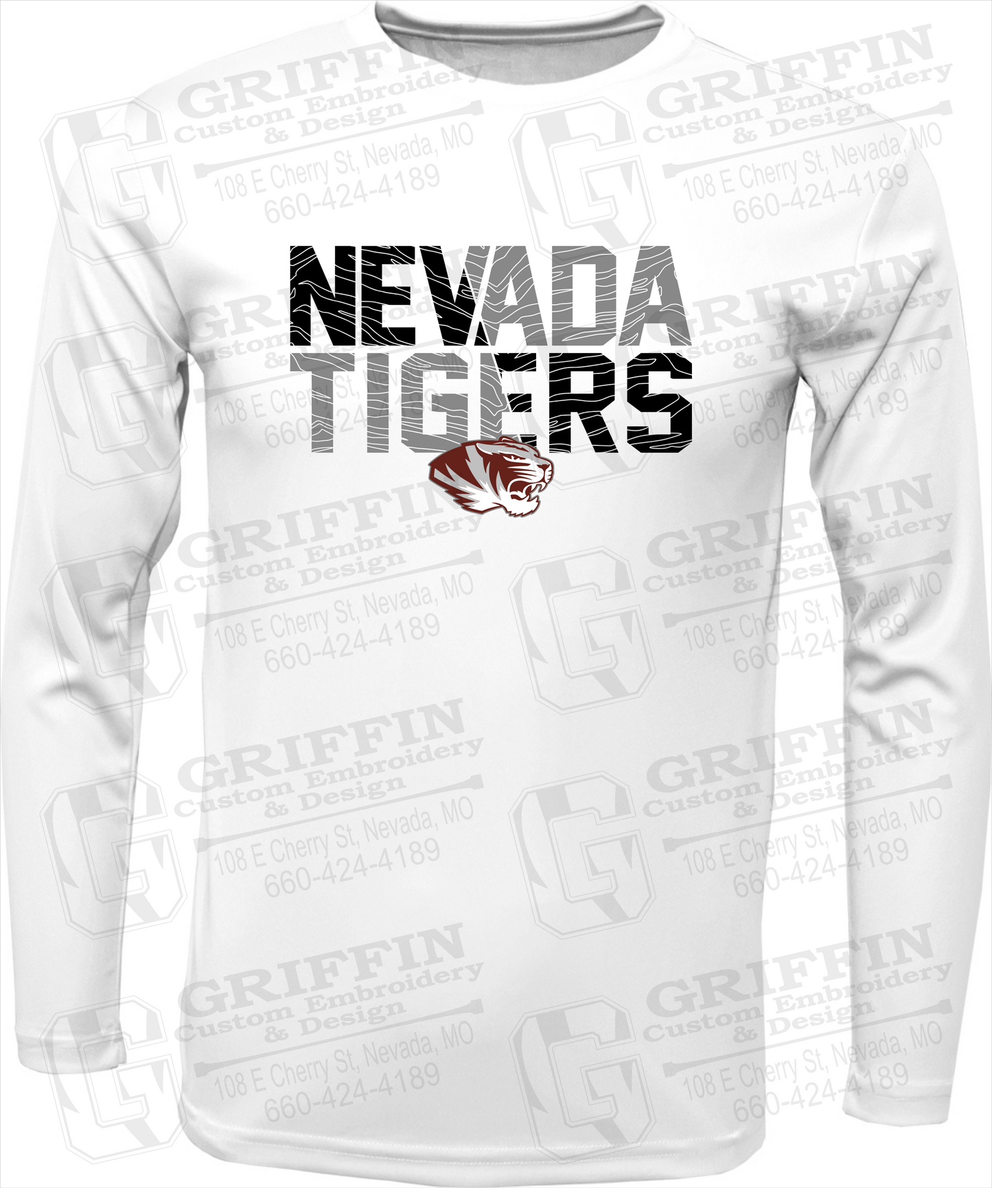 Toddler Dry-Fit Long Sleeve T-Shirt - Nevada Tigers 23-L