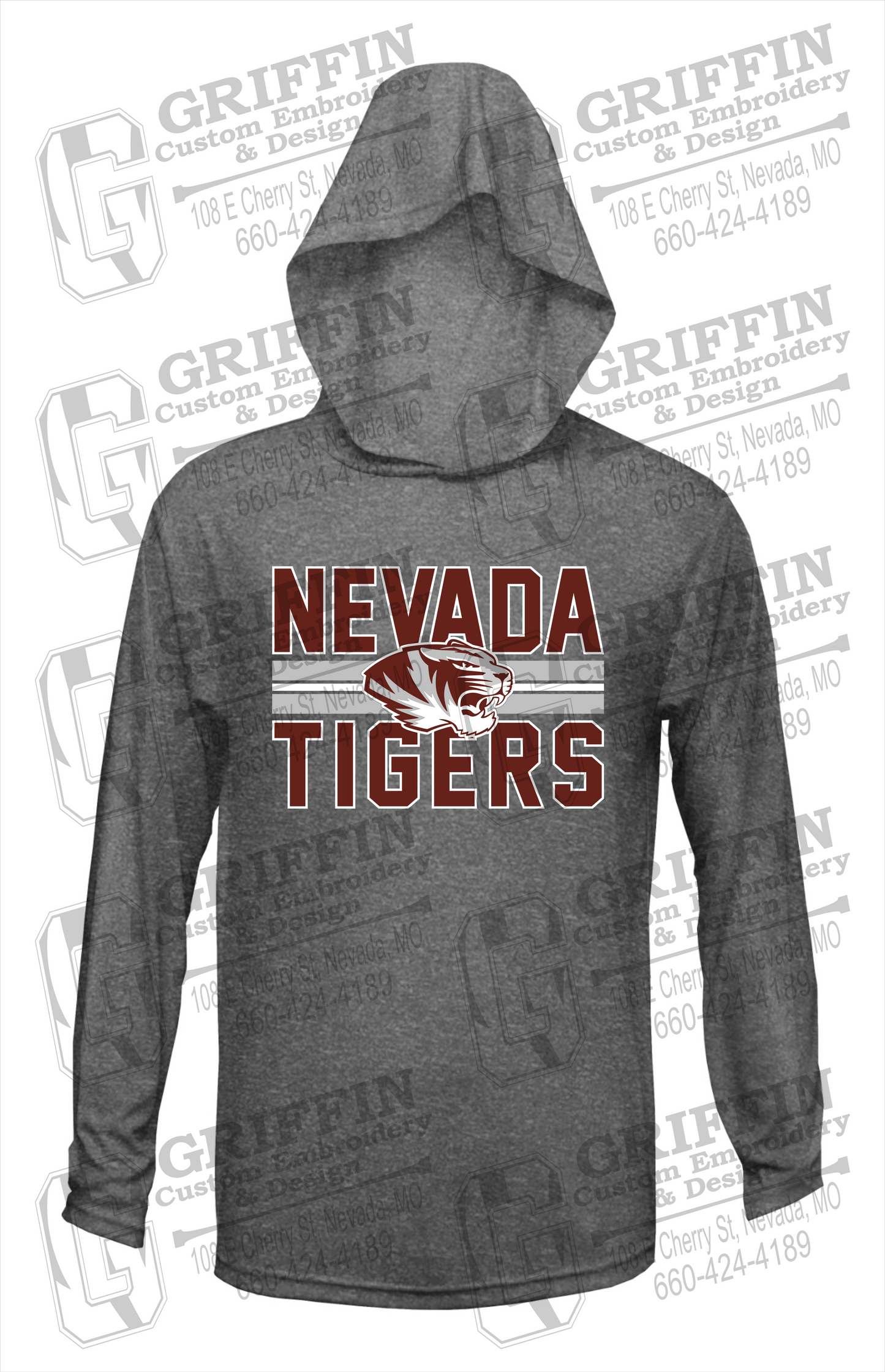 Dry-Fit T-Shirt Hoodie - Nevada Tigers 23-M