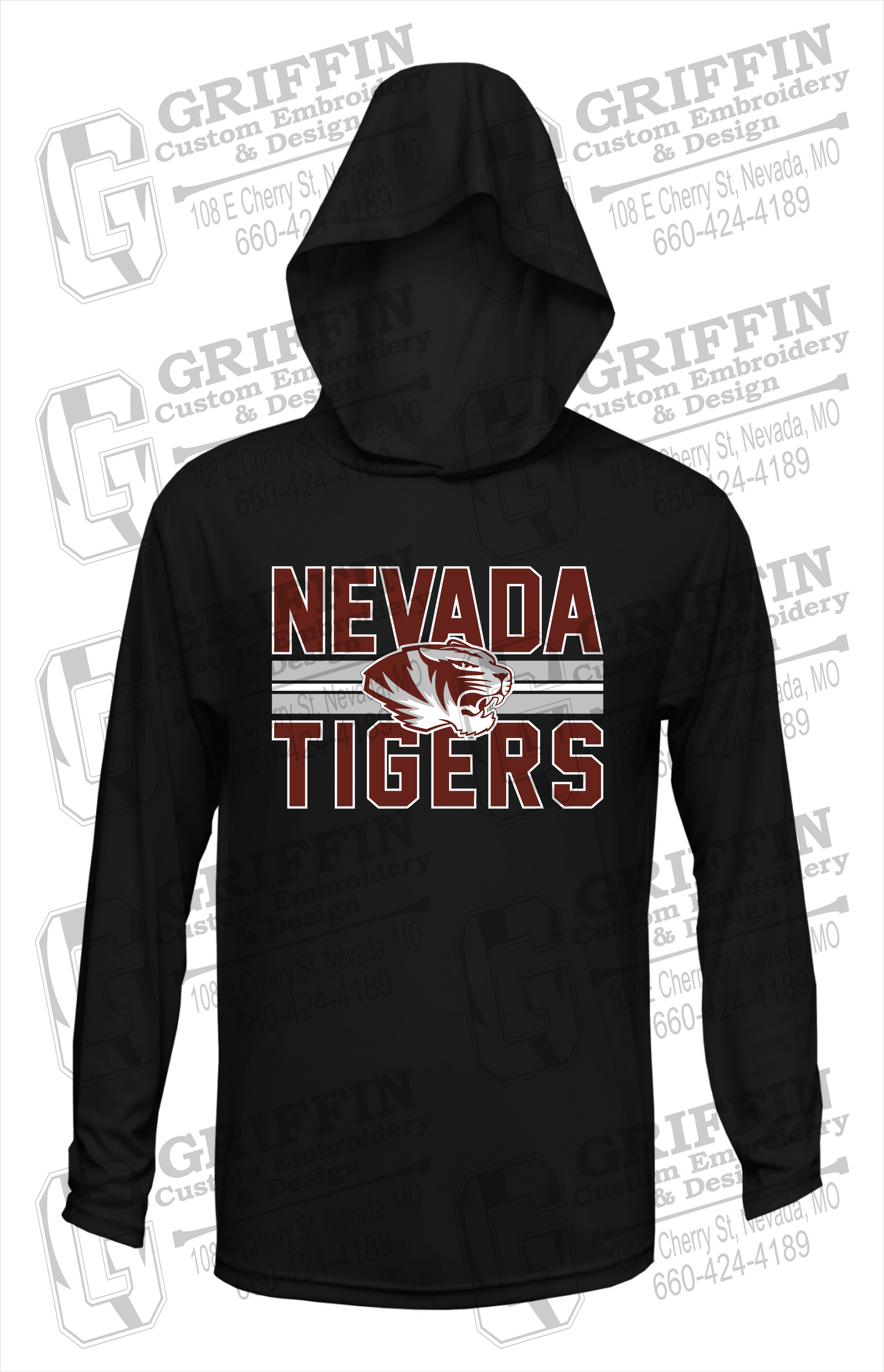 Dry-Fit T-Shirt Hoodie - Nevada Tigers 23-M