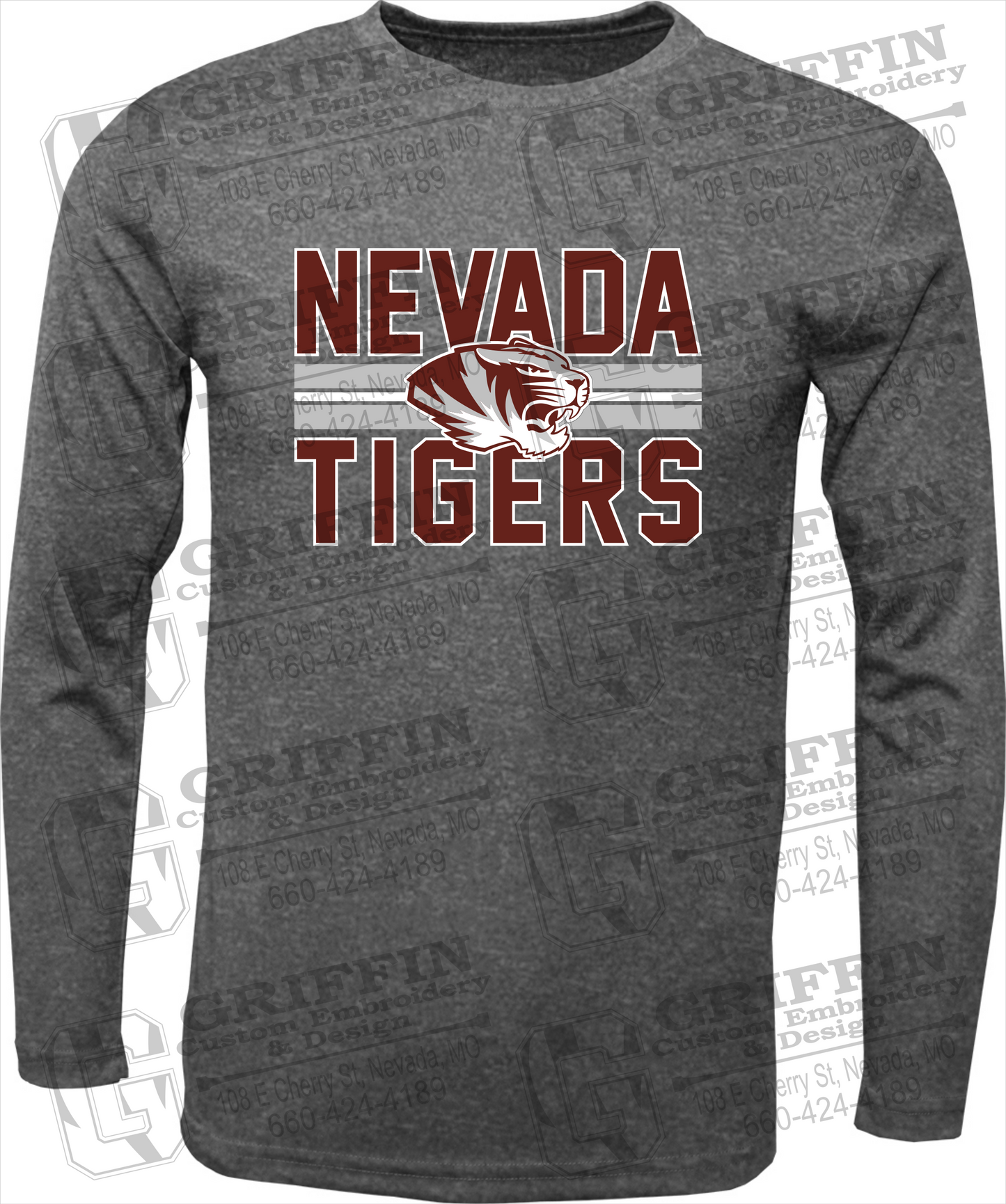 Dry-Fit Long Sleeve T-Shirt - Nevada Tigers 23-M