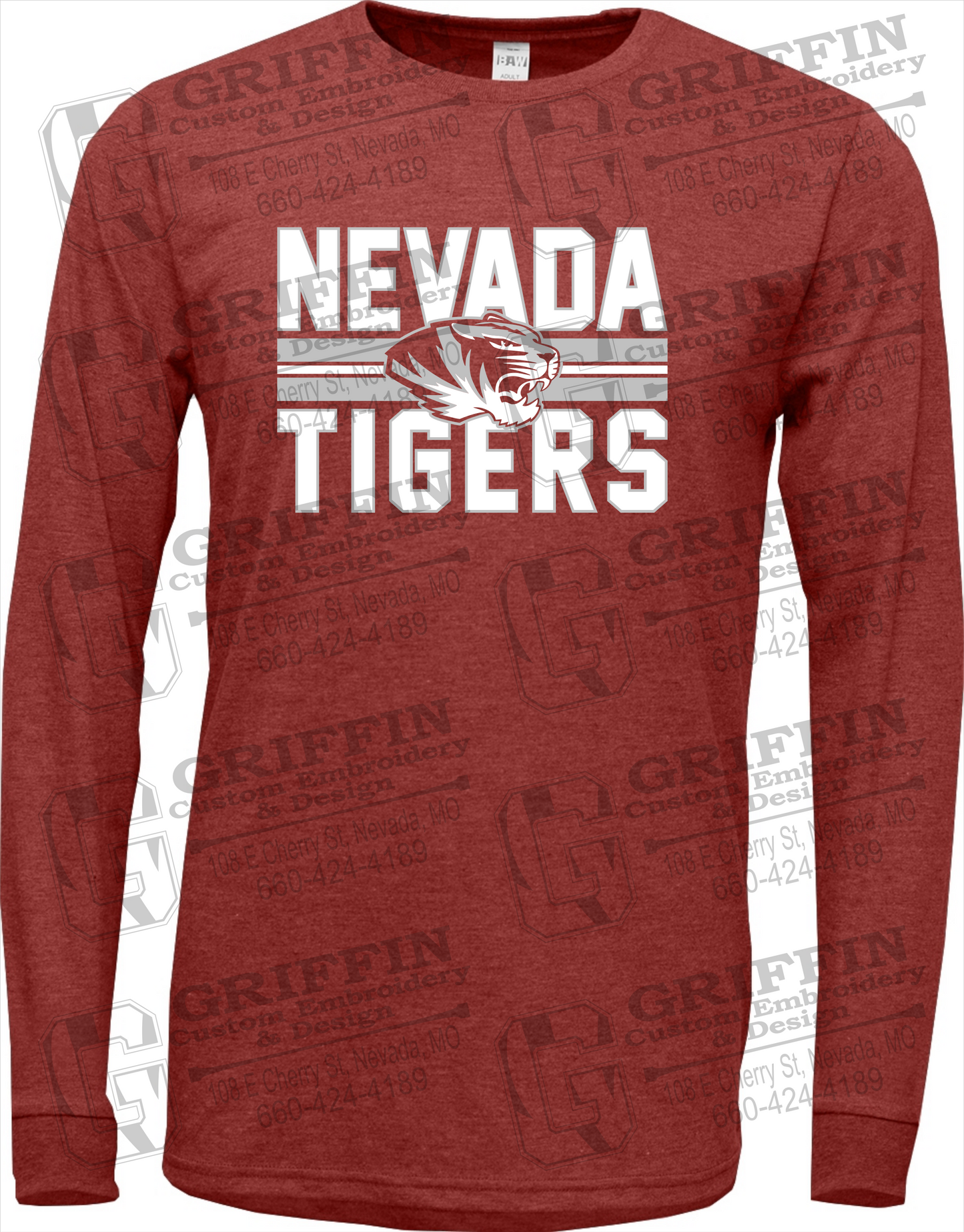 Soft-Tek Long Sleeve T-Shirt - Nevada Tigers 23-M