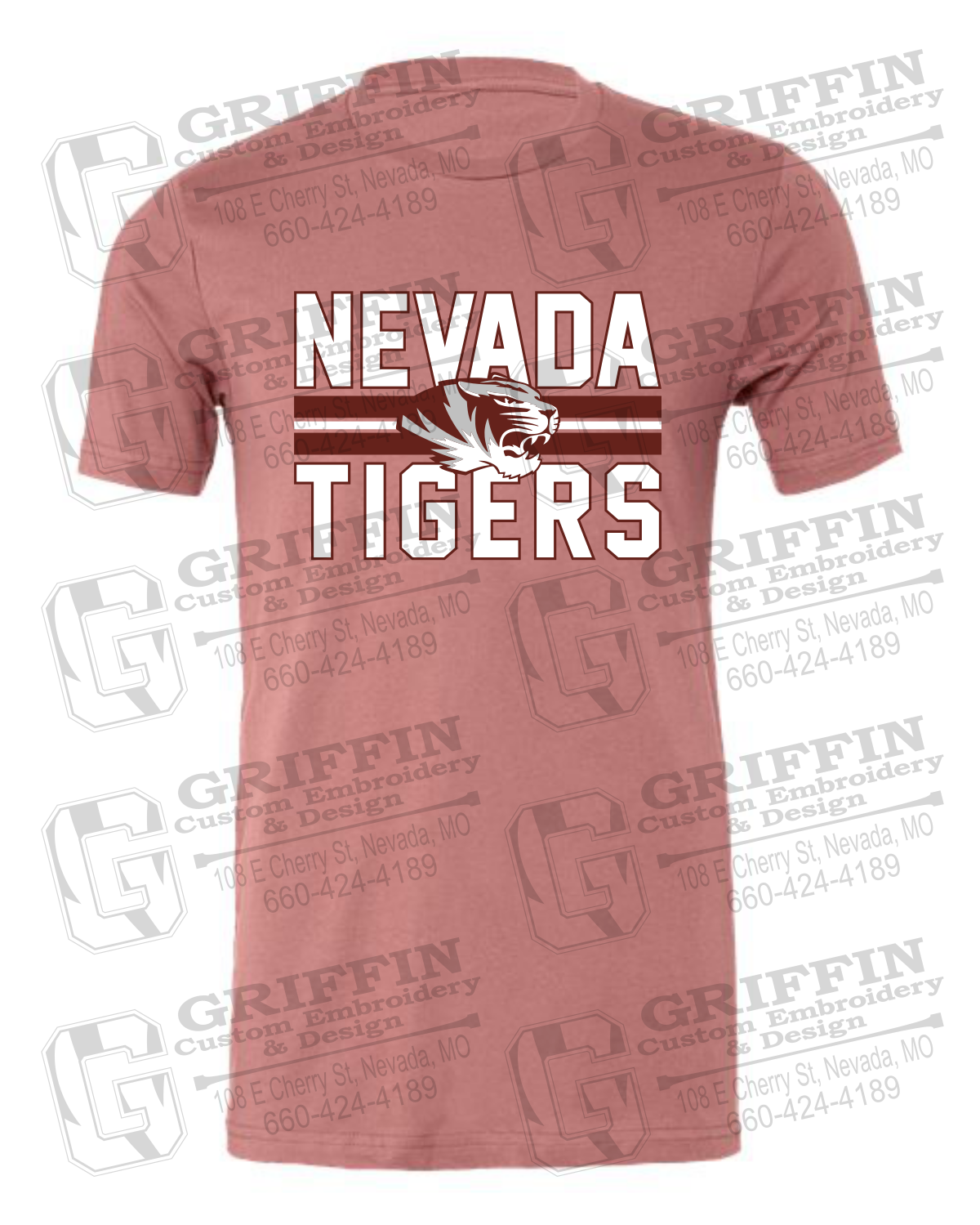 Cotton Short Sleeve T-Shirt - Nevada Tigers 23-M