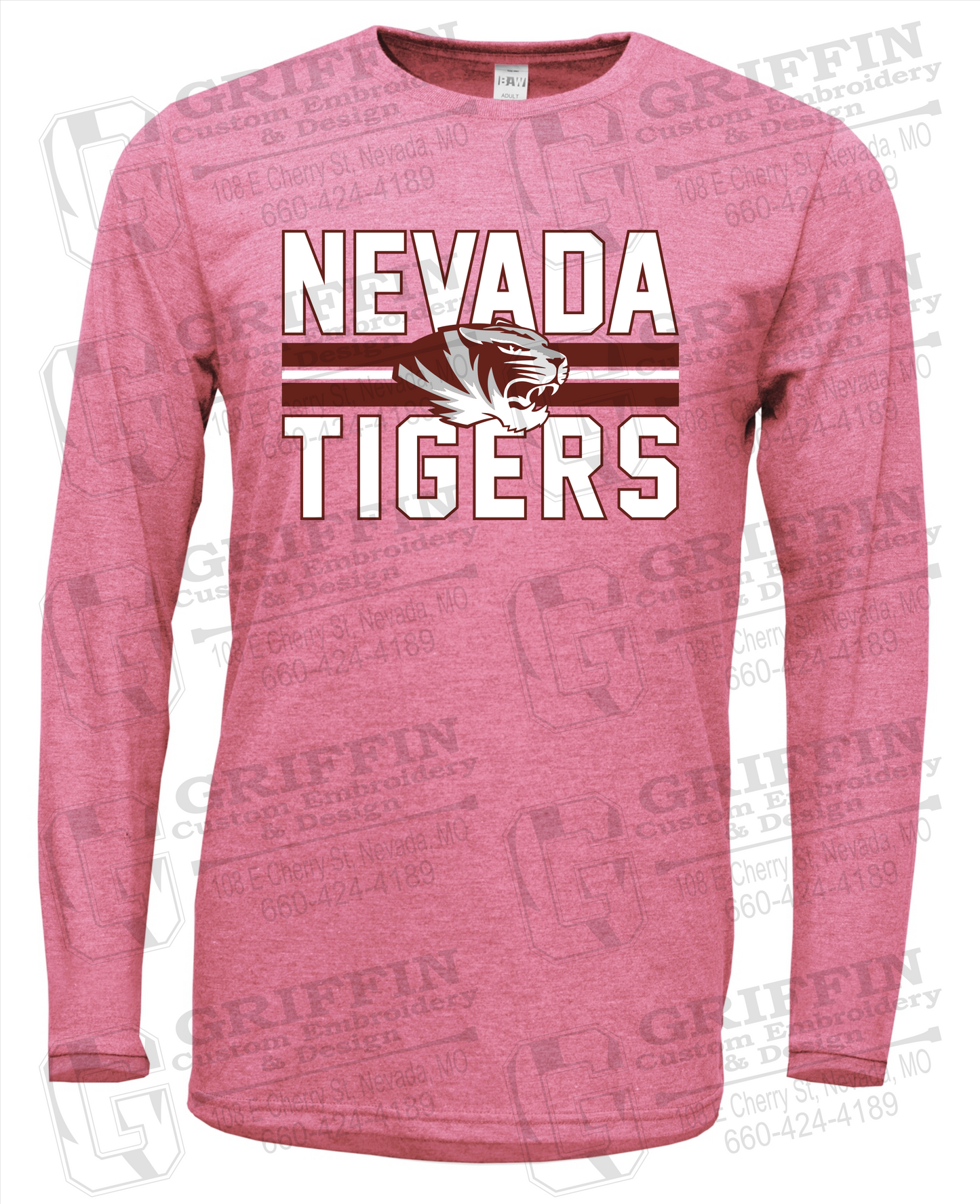 Soft-Tek Long Sleeve T-Shirt - Nevada Tigers 23-M