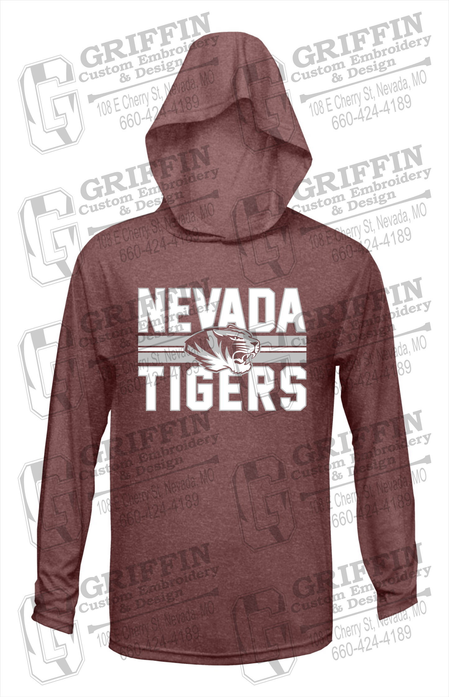 Dry-Fit T-Shirt Hoodie - Nevada Tigers 23-M