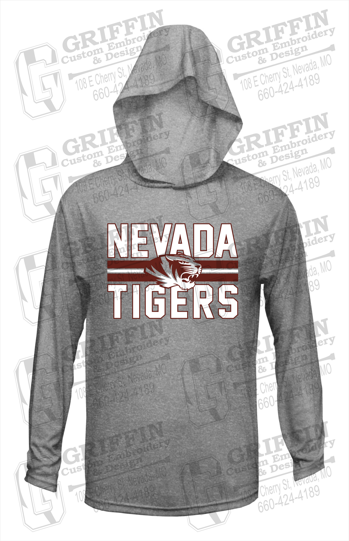 Dry-Fit T-Shirt Hoodie - Nevada Tigers 23-M
