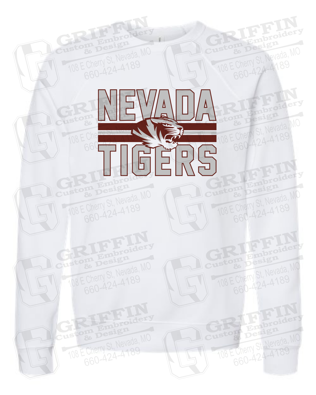 Sponge Fleece Sweatshirt - Nevada Tigers 23-M