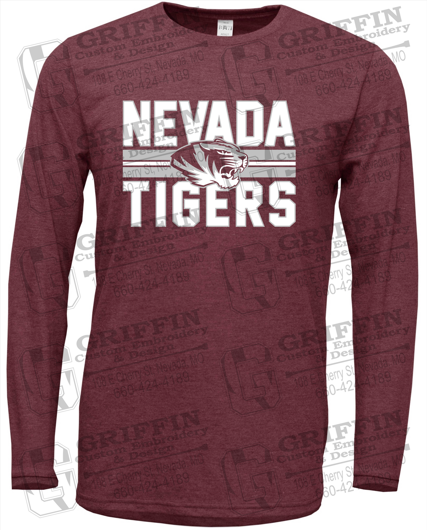Soft-Tek Long Sleeve T-Shirt - Nevada Tigers 23-M