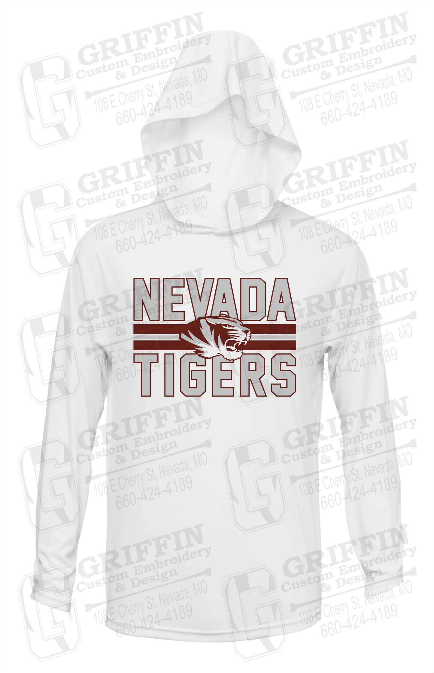 Dry-Fit T-Shirt Hoodie - Nevada Tigers 23-M