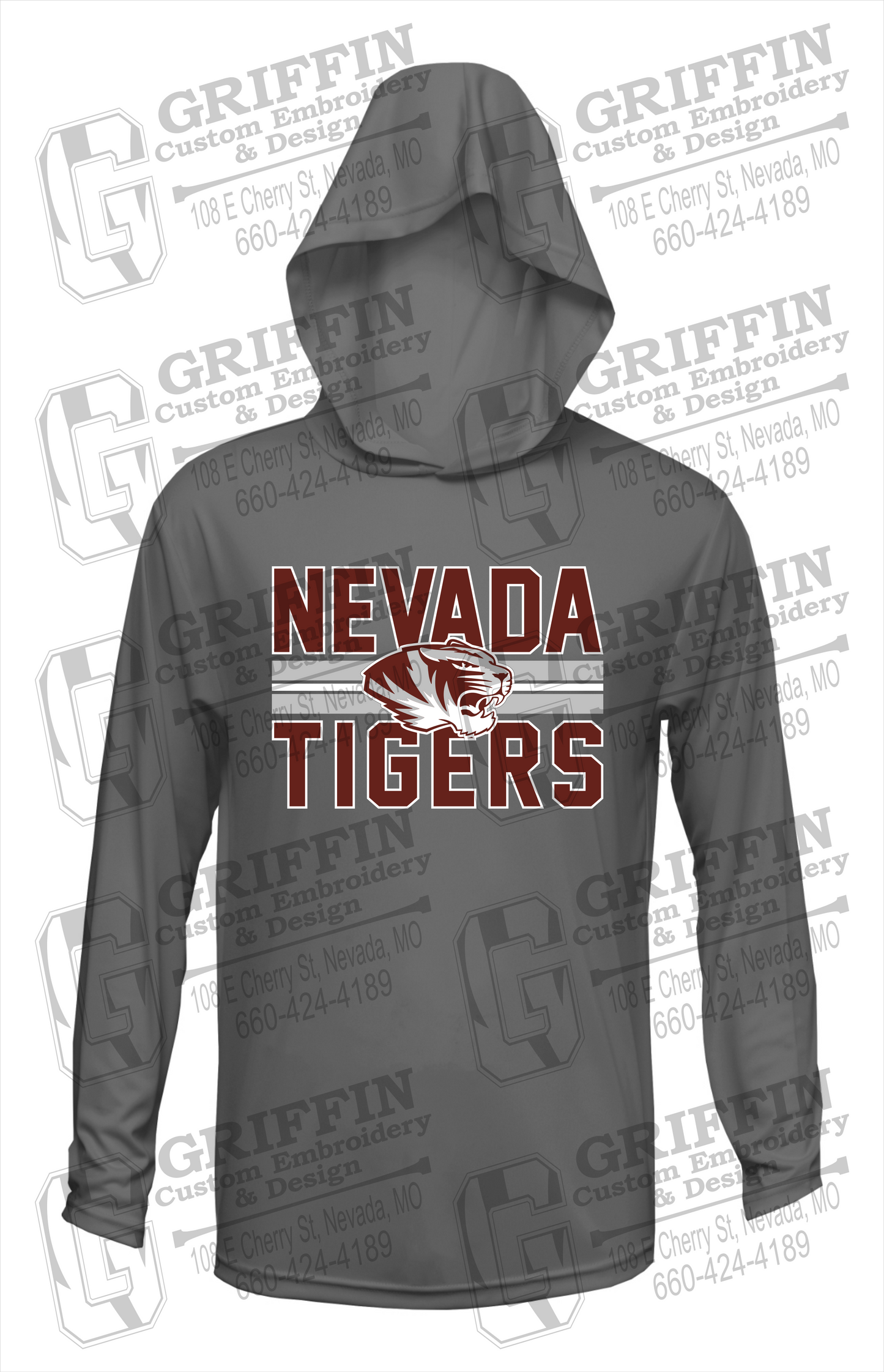 Dry-Fit T-Shirt Hoodie - Nevada Tigers 23-M