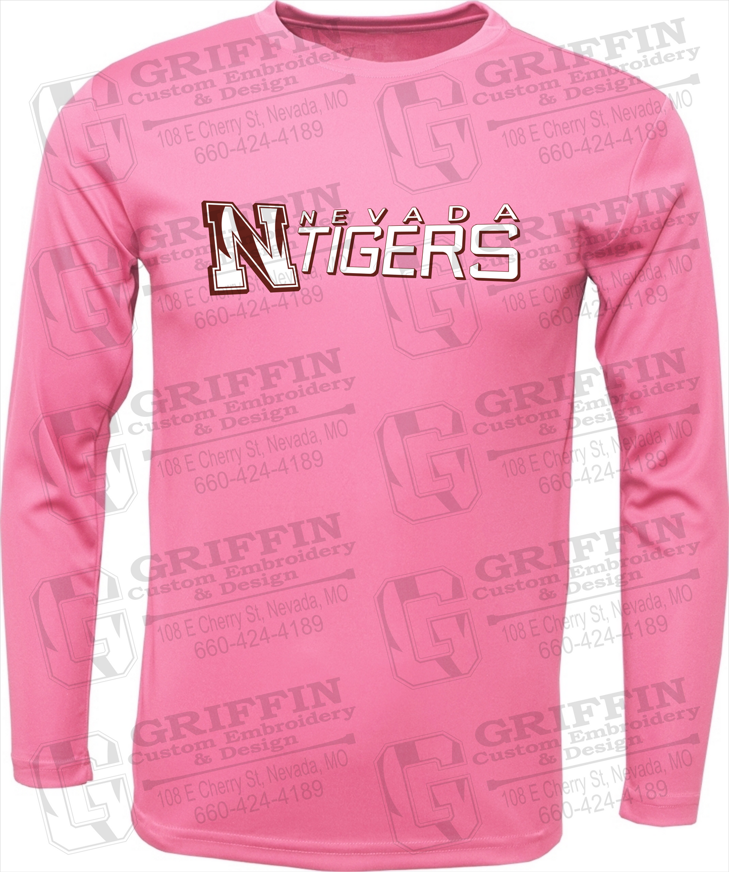 Toddler Dry-Fit Long Sleeve T-Shirt - Nevada Tigers 23-N