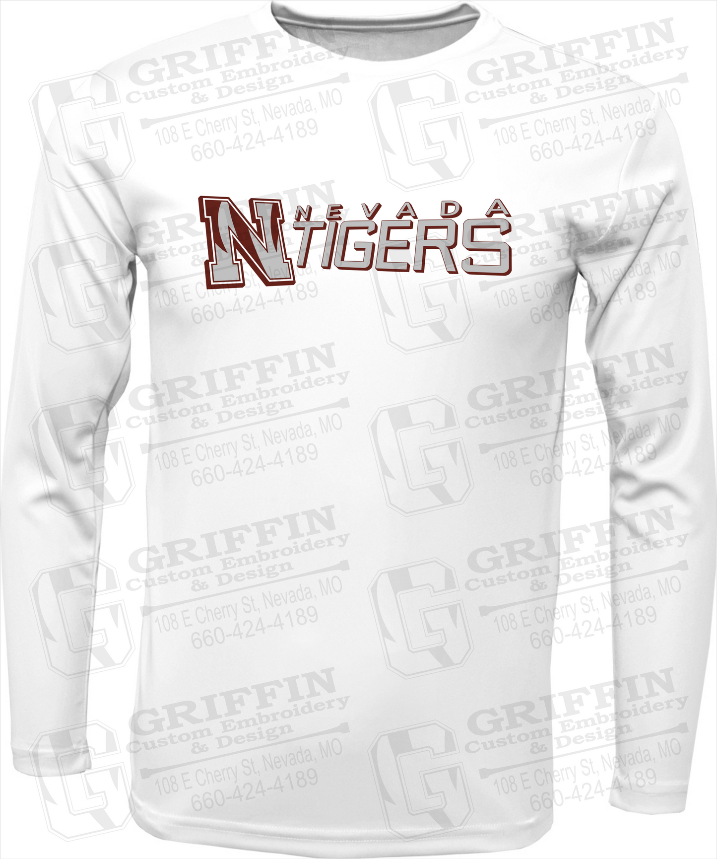 Toddler Dry-Fit Long Sleeve T-Shirt - Nevada Tigers 23-N