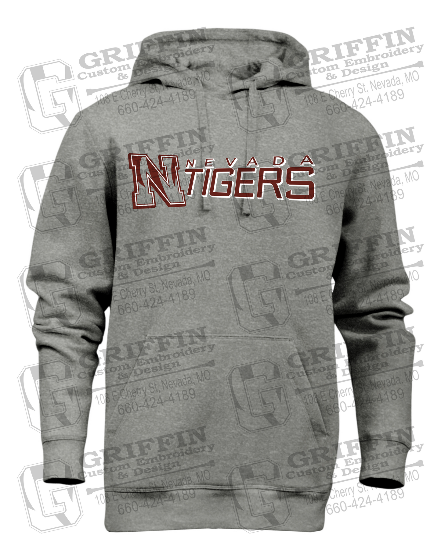 Heavyweight Fleece Hoodie - Nevada Tigers 23-N