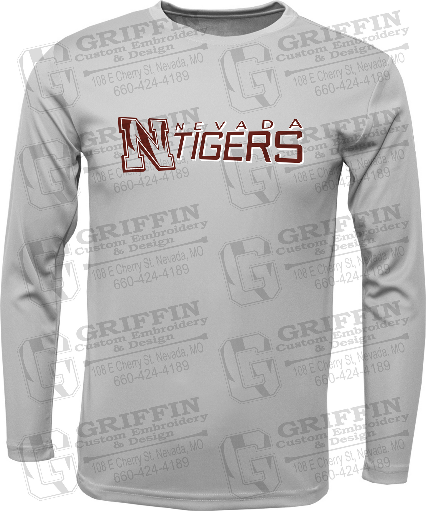 Toddler Dry-Fit Long Sleeve T-Shirt - Nevada Tigers 23-N