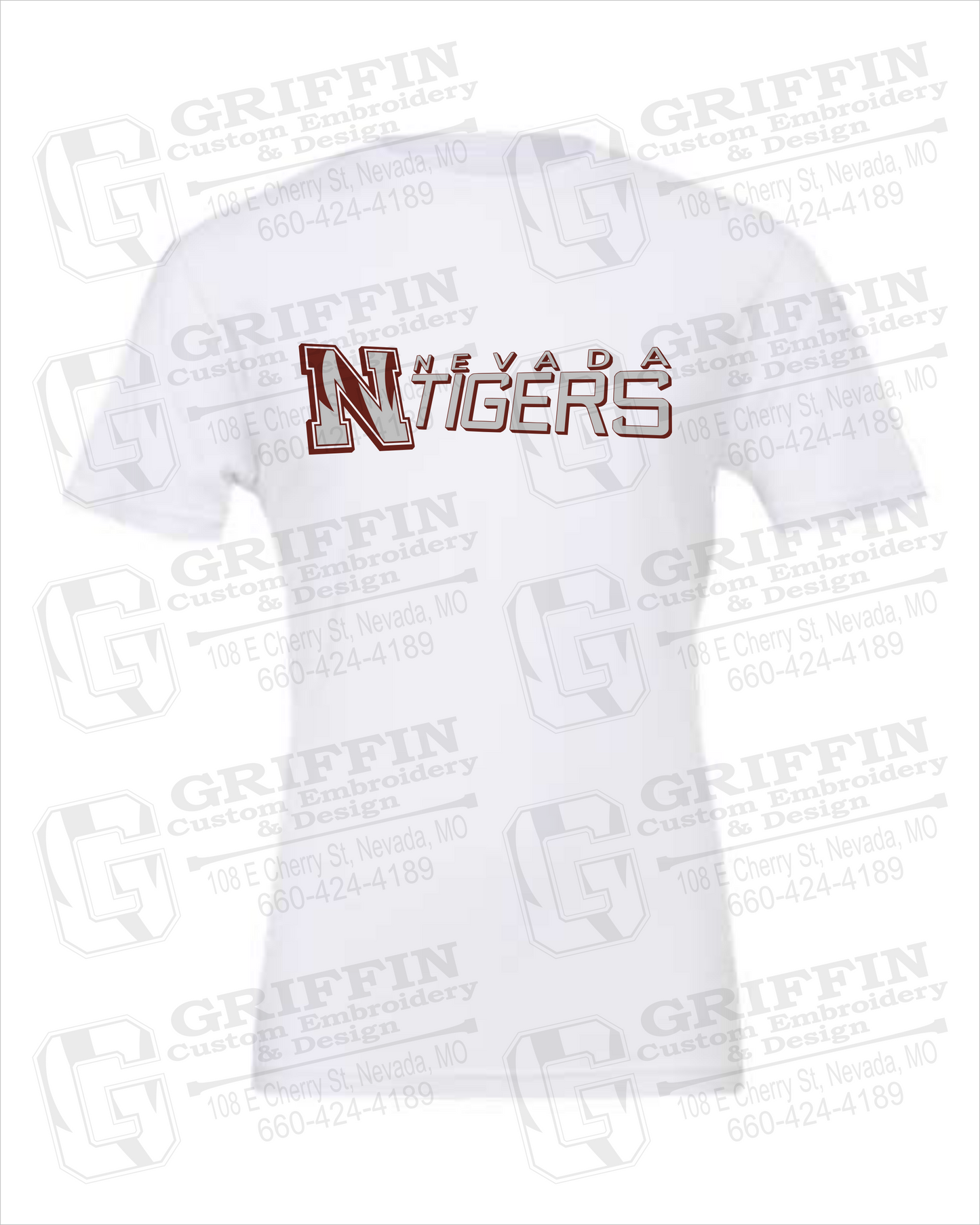 Cotton Short Sleeve T-Shirt - Nevada Tigers 23-N