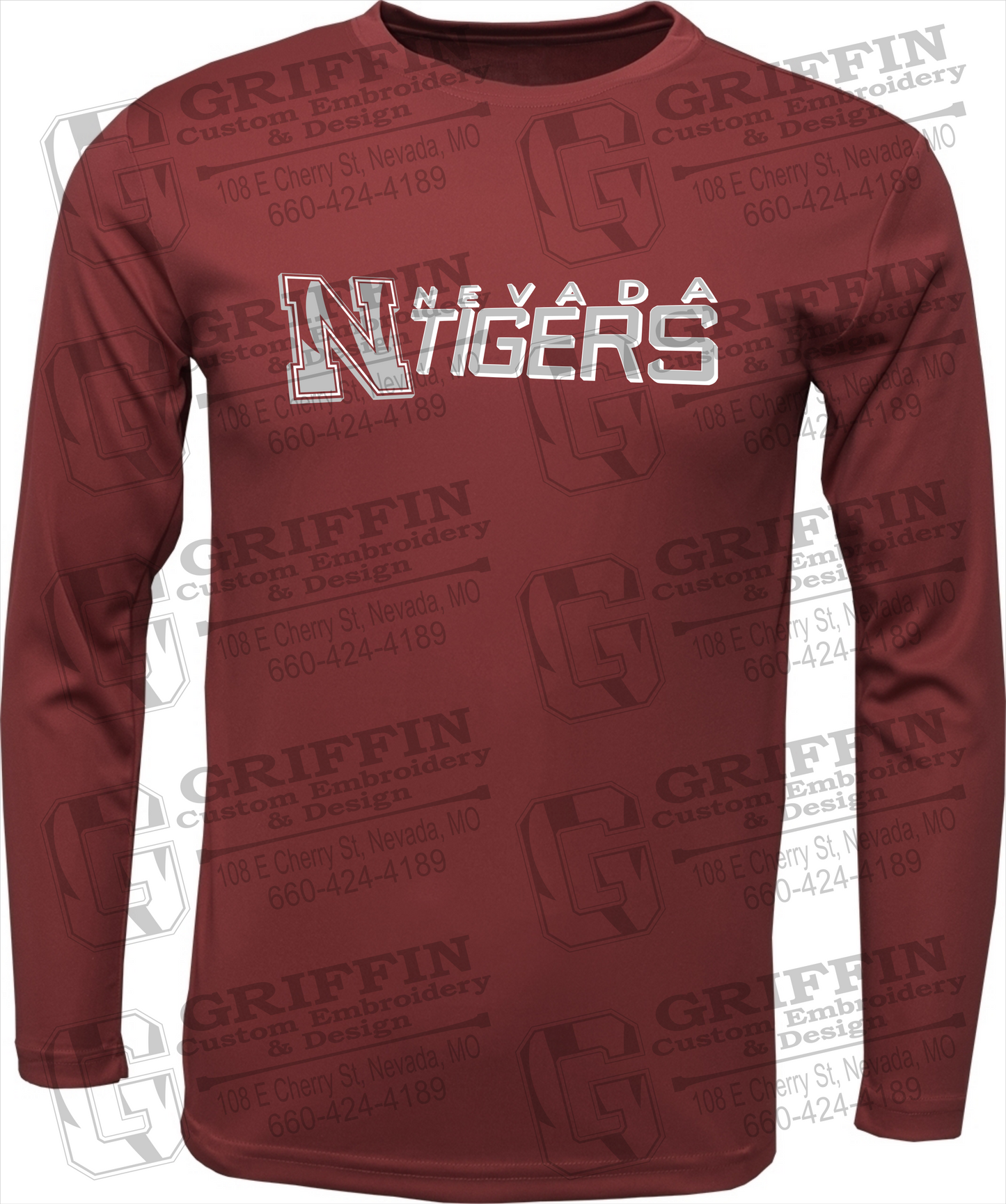 Dry-Fit Long Sleeve T-Shirt - Nevada Tigers 23-N
