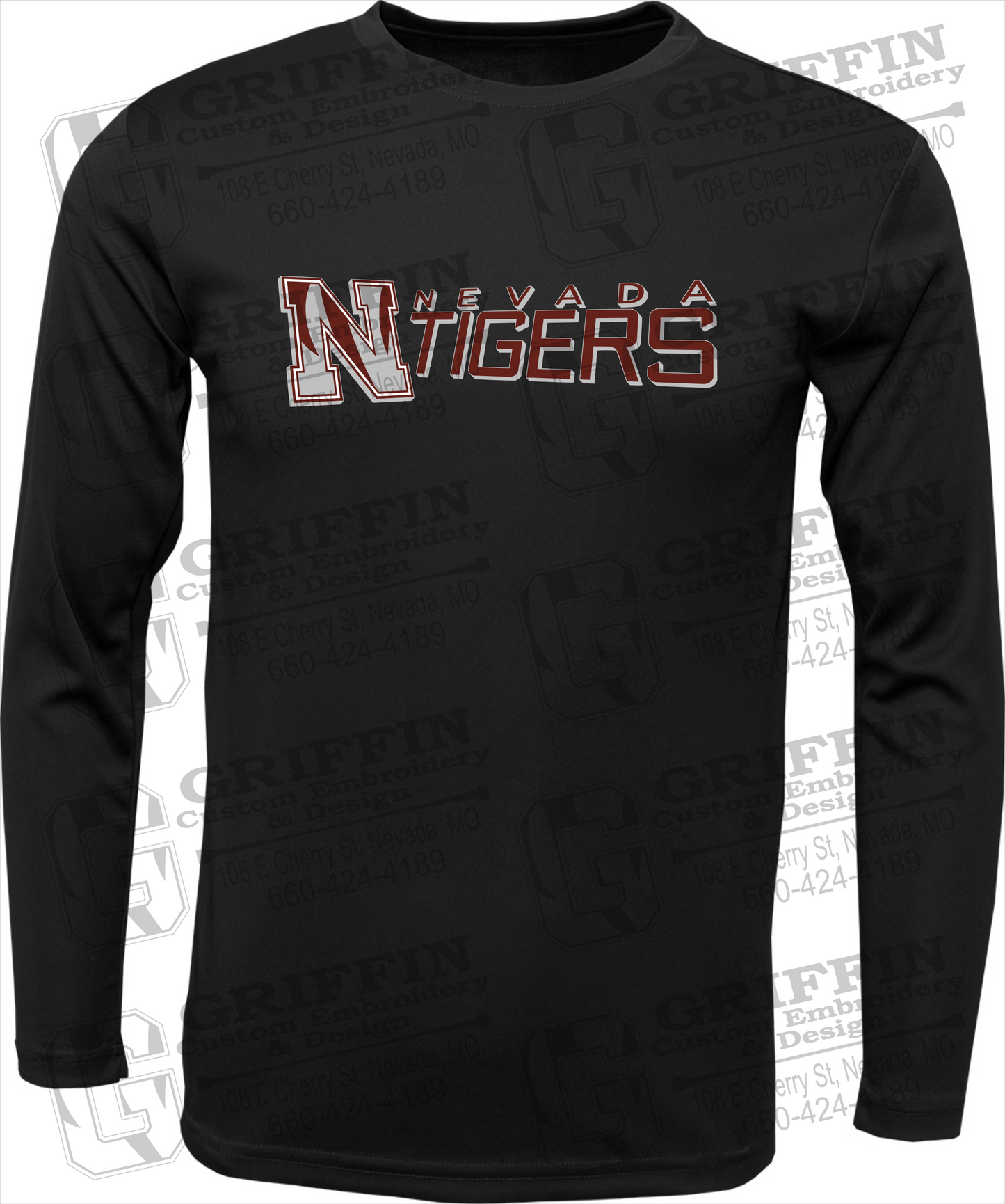 Dry-Fit Long Sleeve T-Shirt - Nevada Tigers 23-N