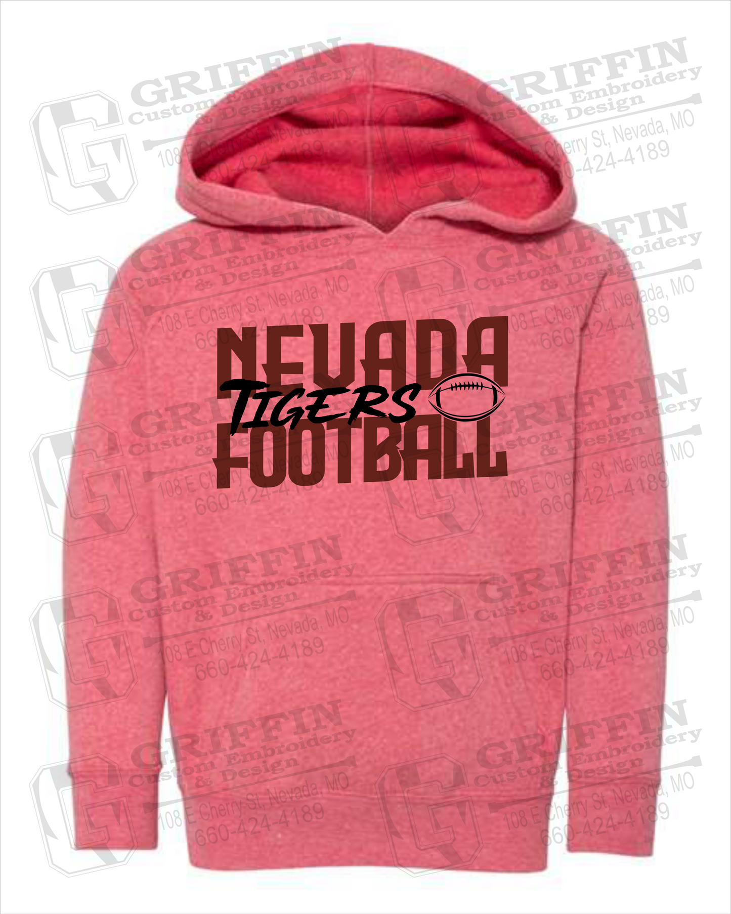 Toddler Hoodie - Football - Nevada Tigers 23-P