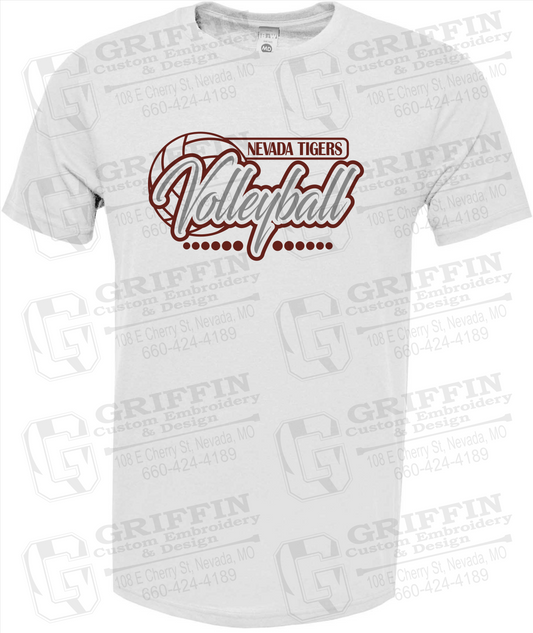 Soft-Tek Short Sleeve T-Shirt - Volleyball - Nevada Tigers 23-Q