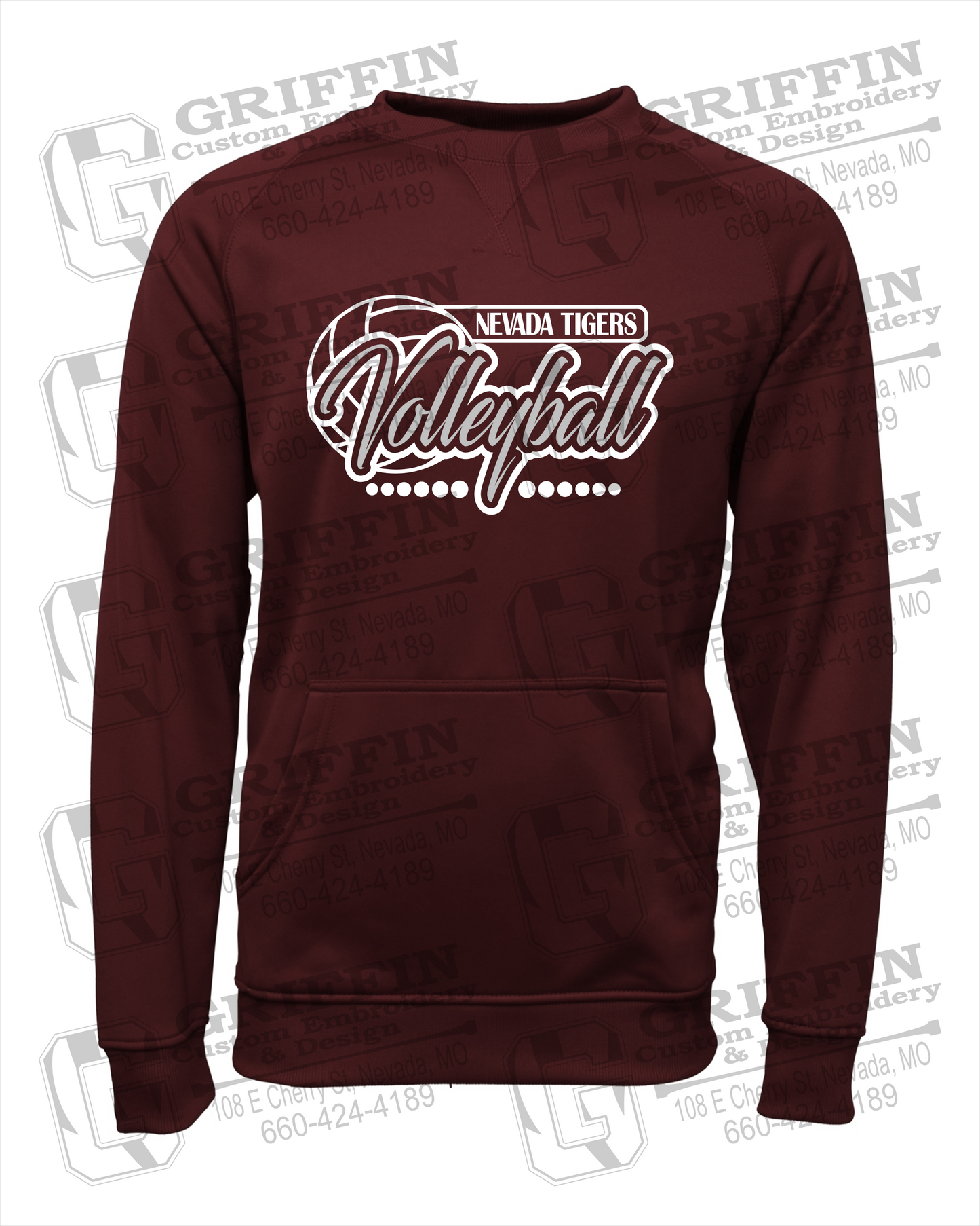 Performance Fleece Sweatshirt - Volleyball - Nevada Tigers 23-Q