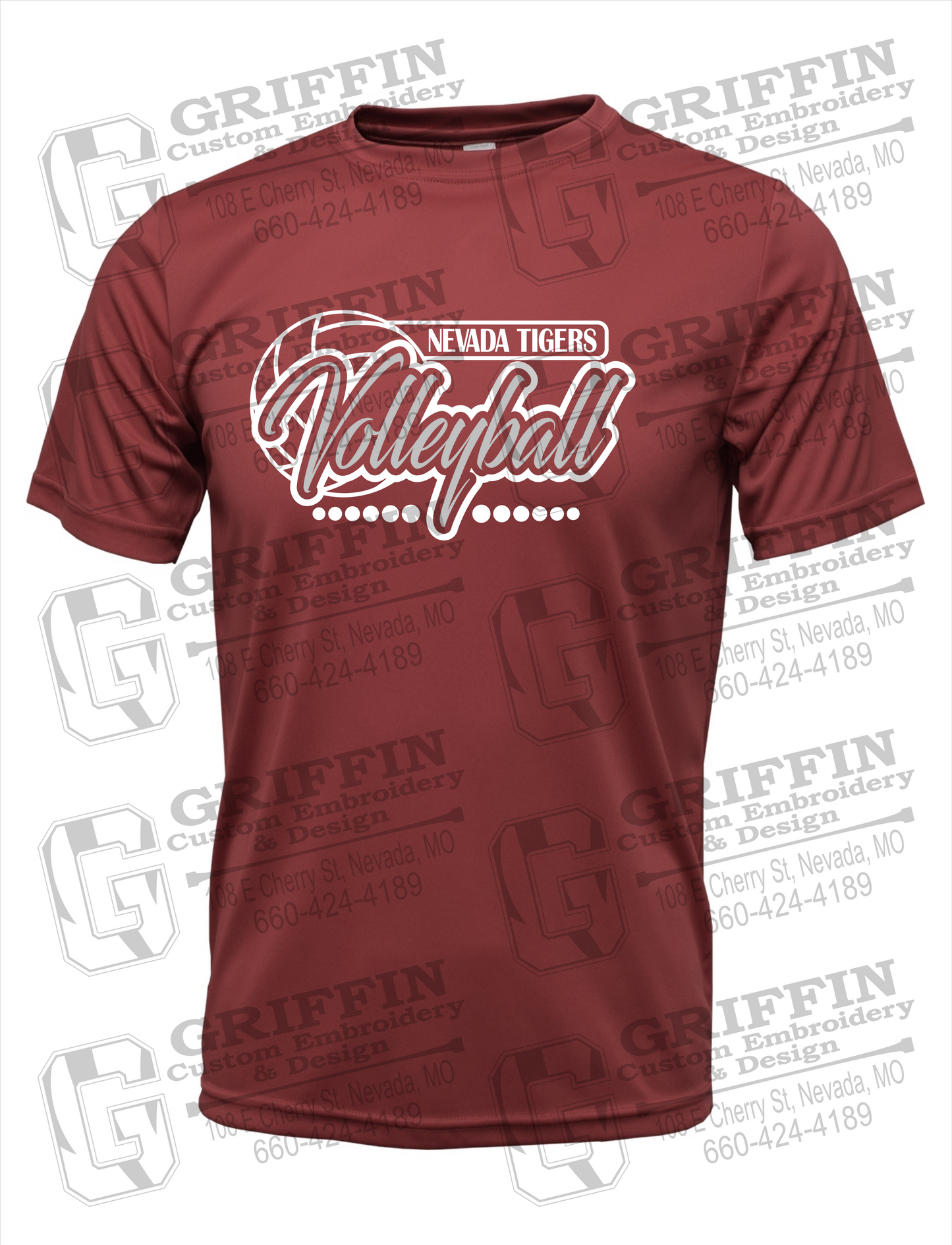 Dry-Fit Short Sleeve T-Shirt - Volleyball - Nevada Tigers 23-Q